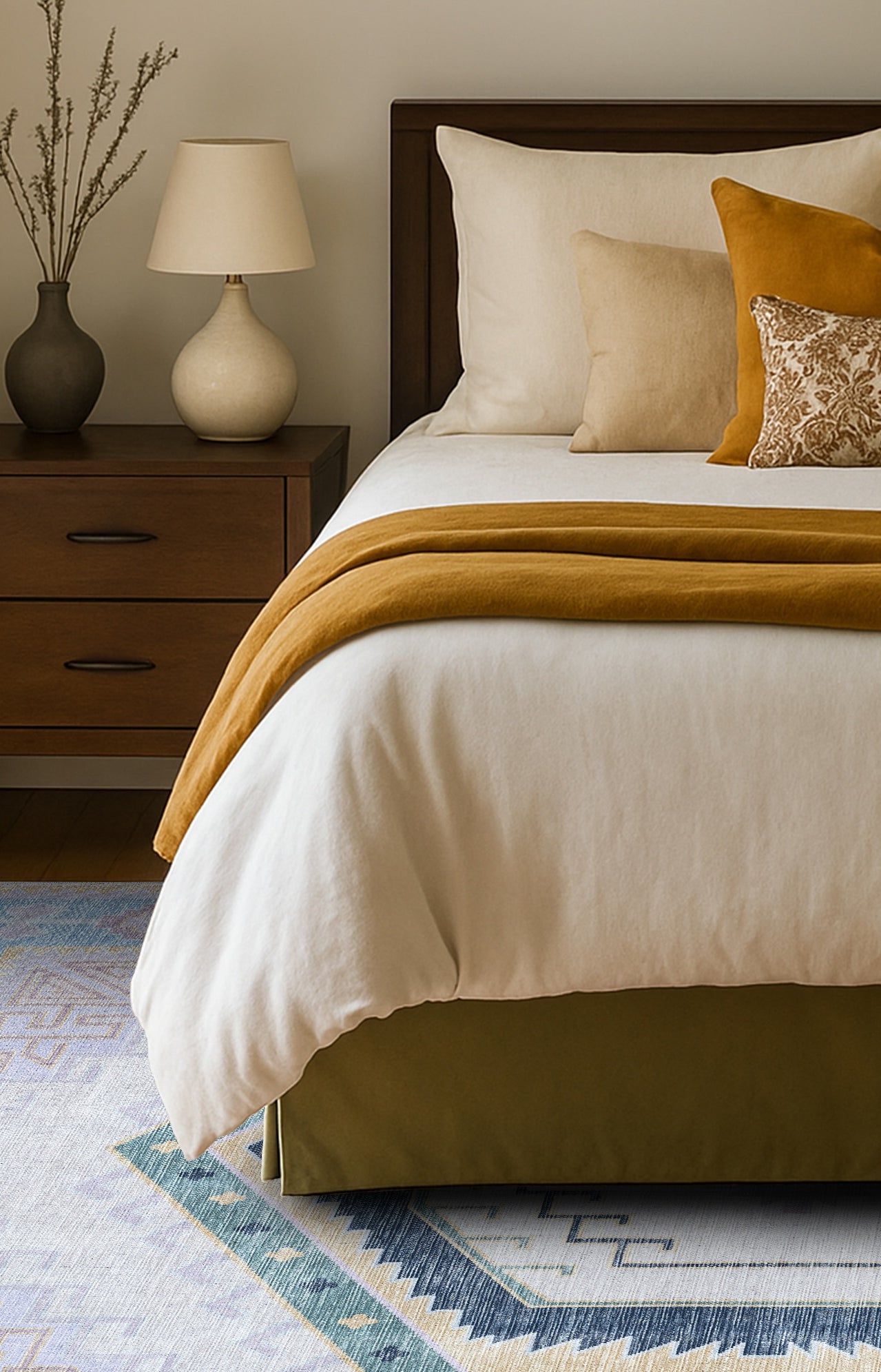 Averill Lavender, Pink & Blue Modern Oushak Rug