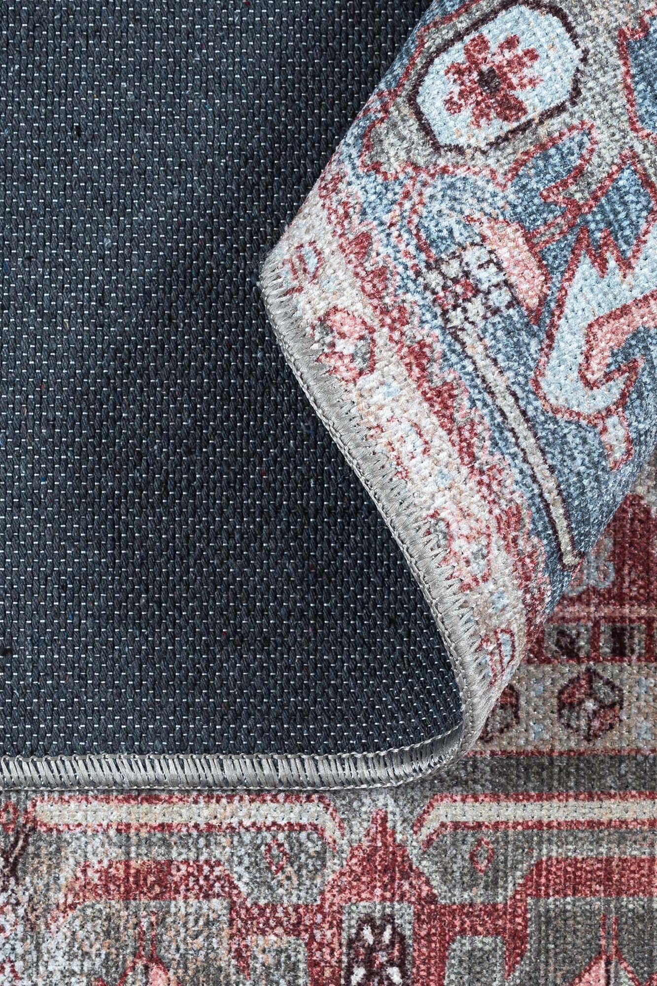 Rayan Terracotta Distressed Modern Persian Rug