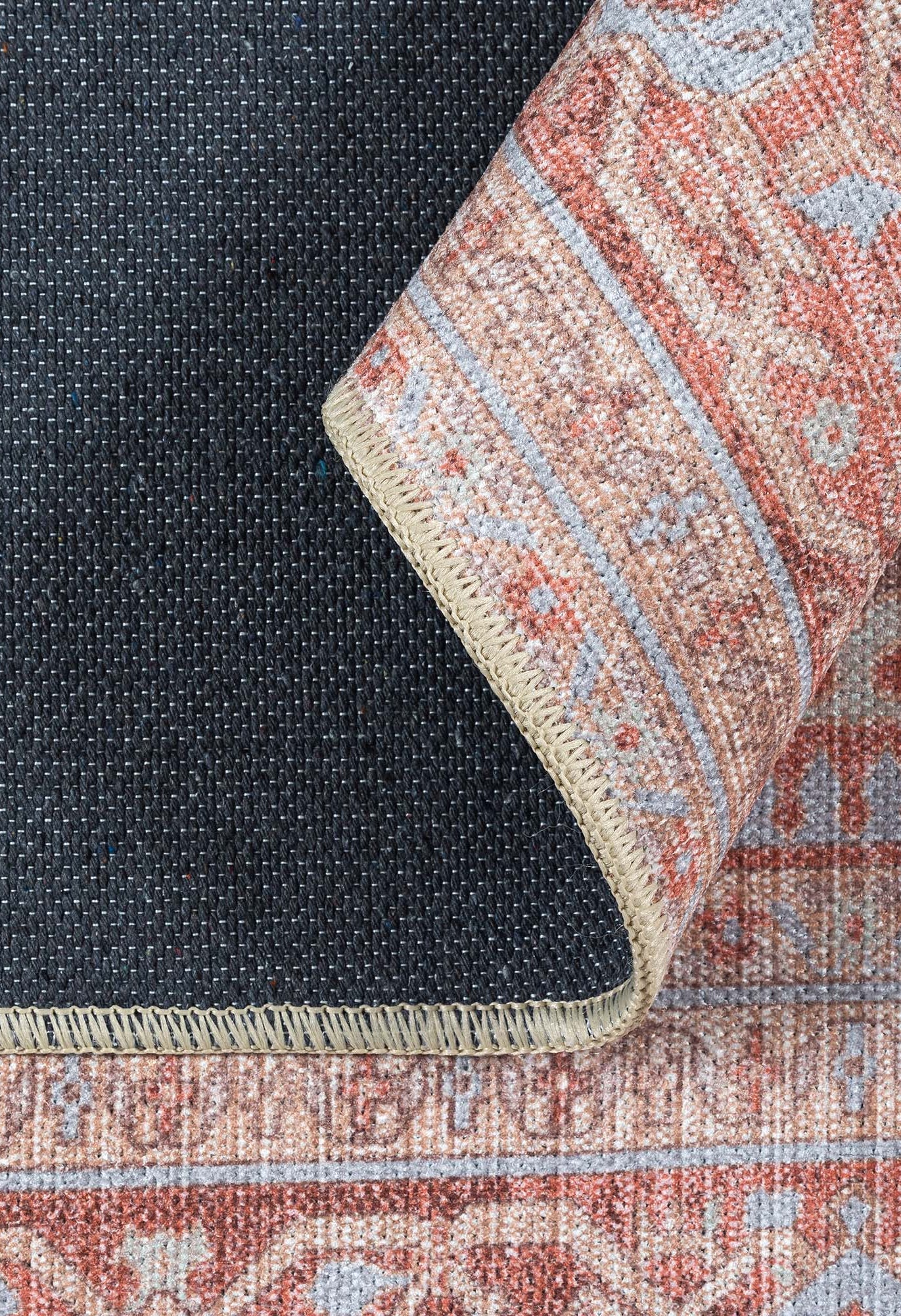 Yvonne Earth Tone Brown Distressed Persian Rug