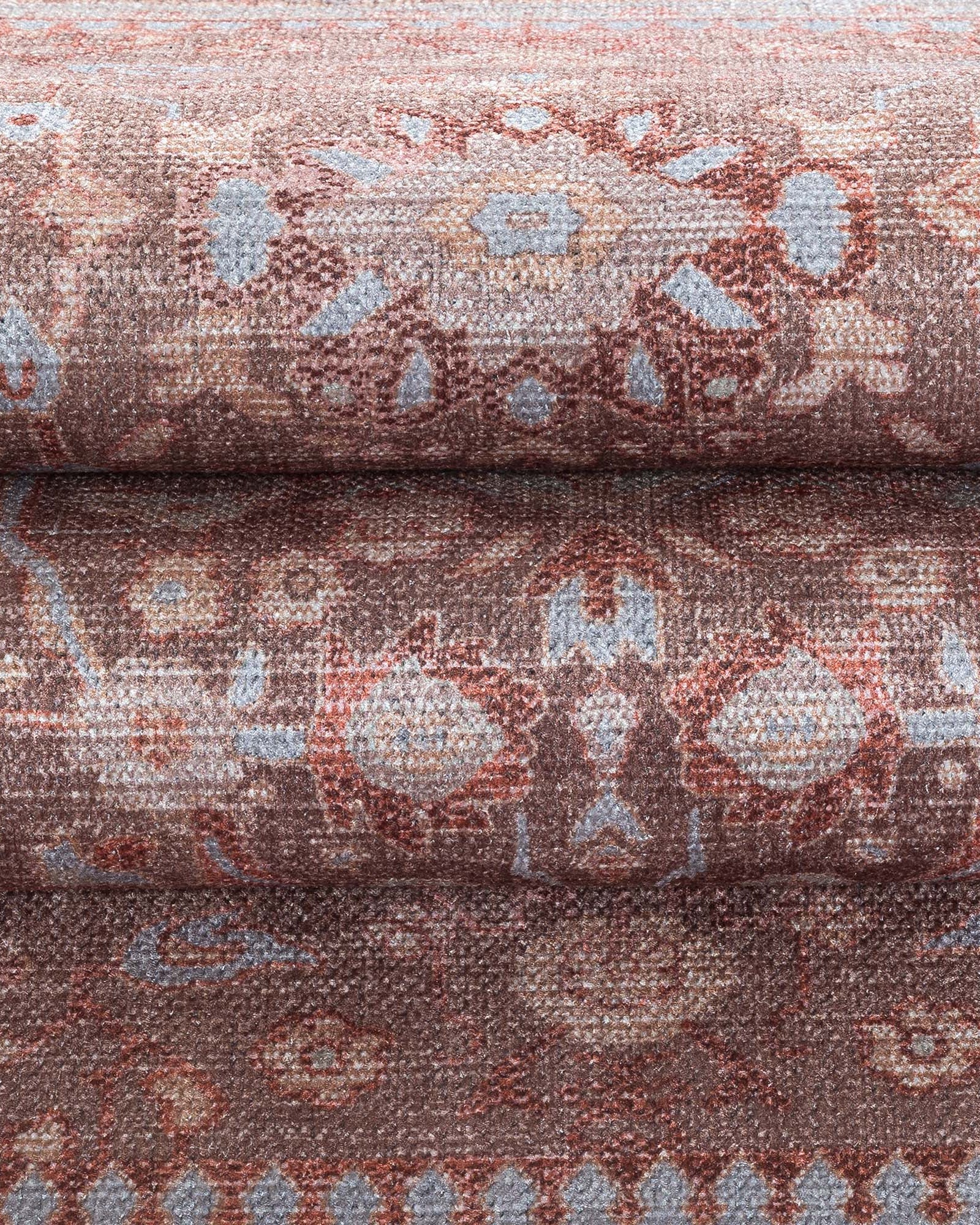 Yvonne Earth Tone Brown Distressed Persian Rug