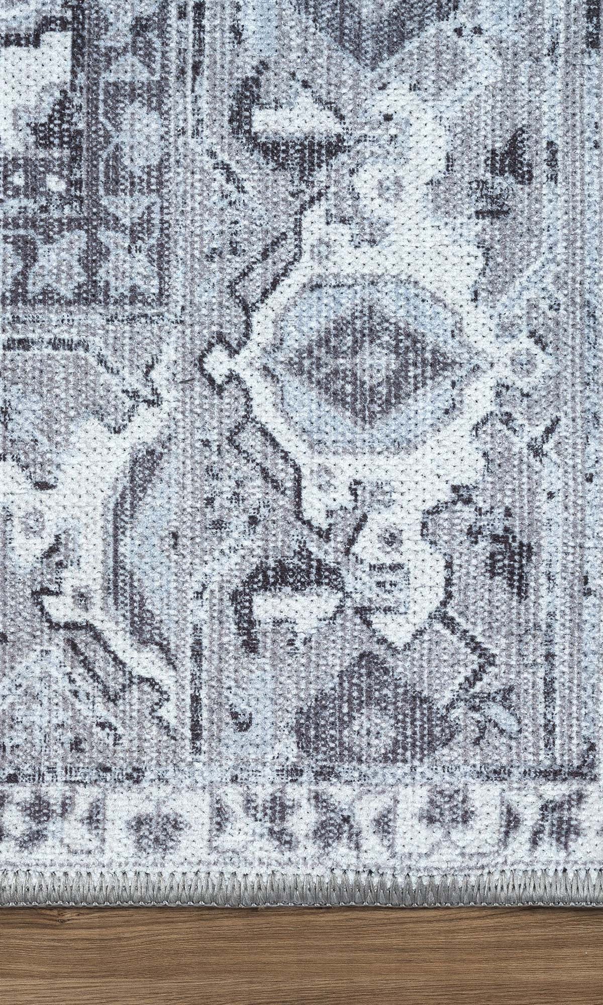 Pastel Heriz Light Gray Area Rug