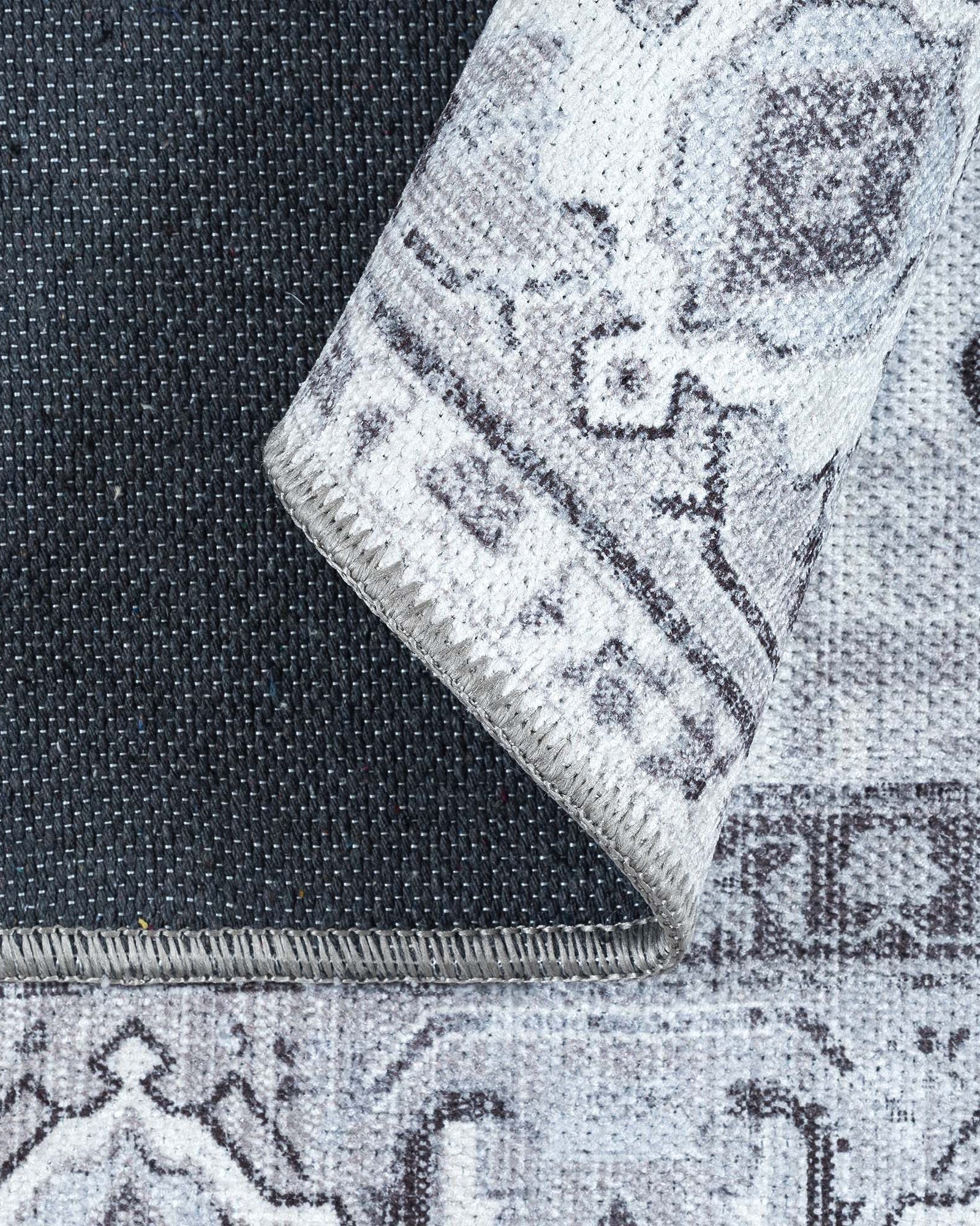 Pastel Heriz Light Gray Area Rug