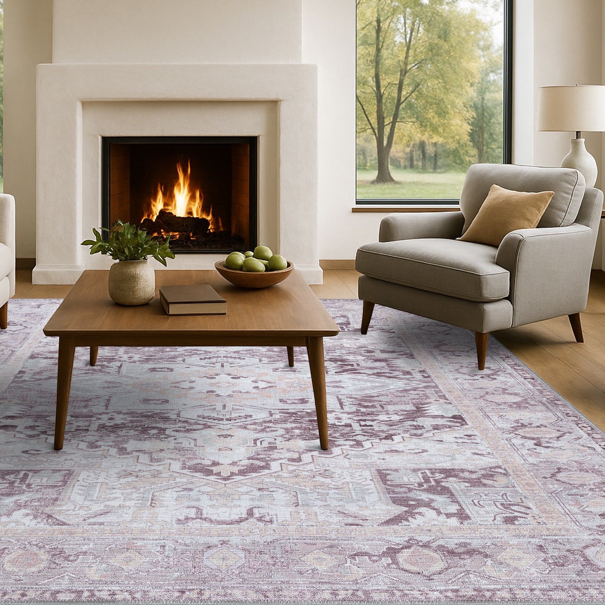 Munya Natural Pastel Modern Persian Rug