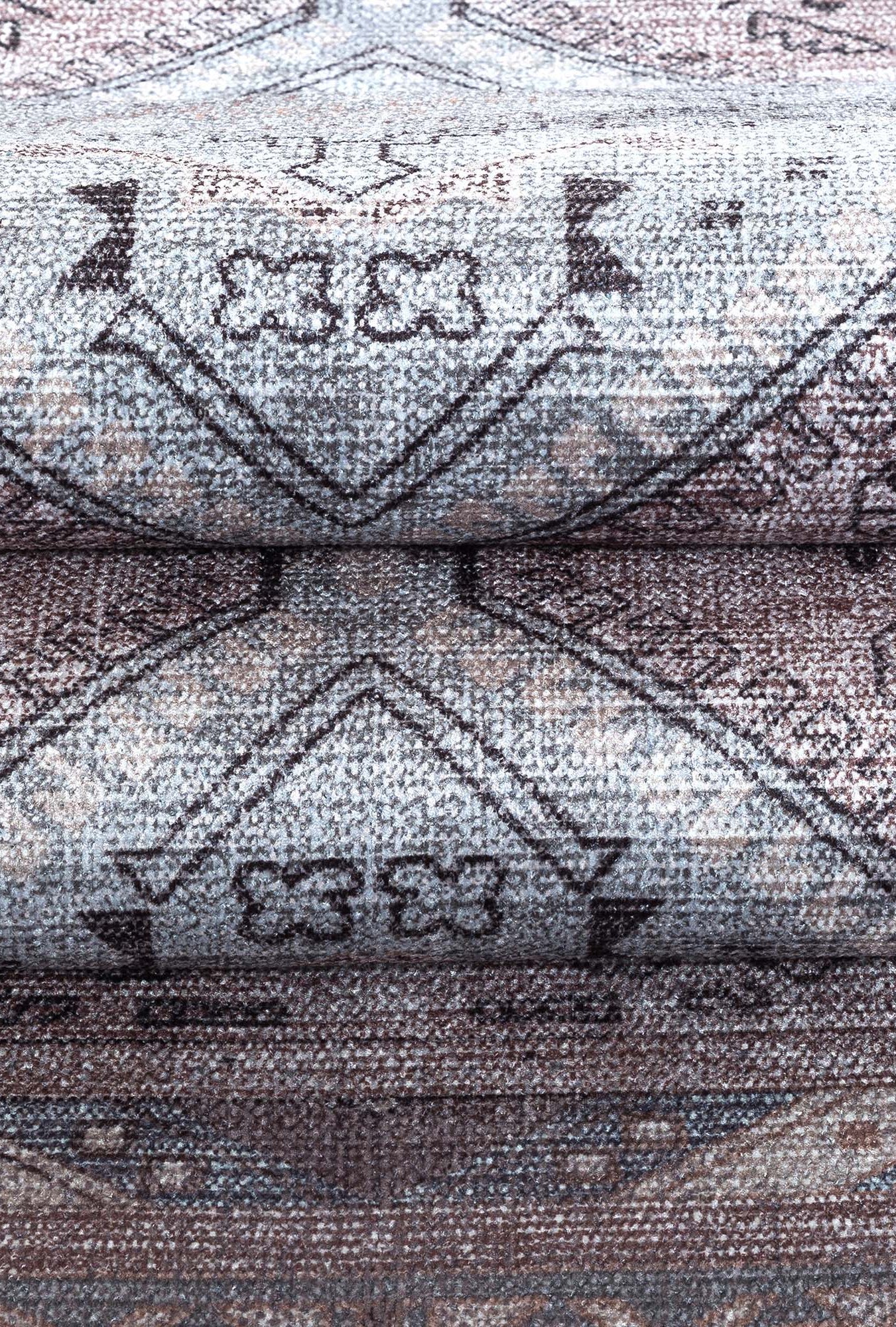 Imani Brown Off-White Modern Turkish Rug