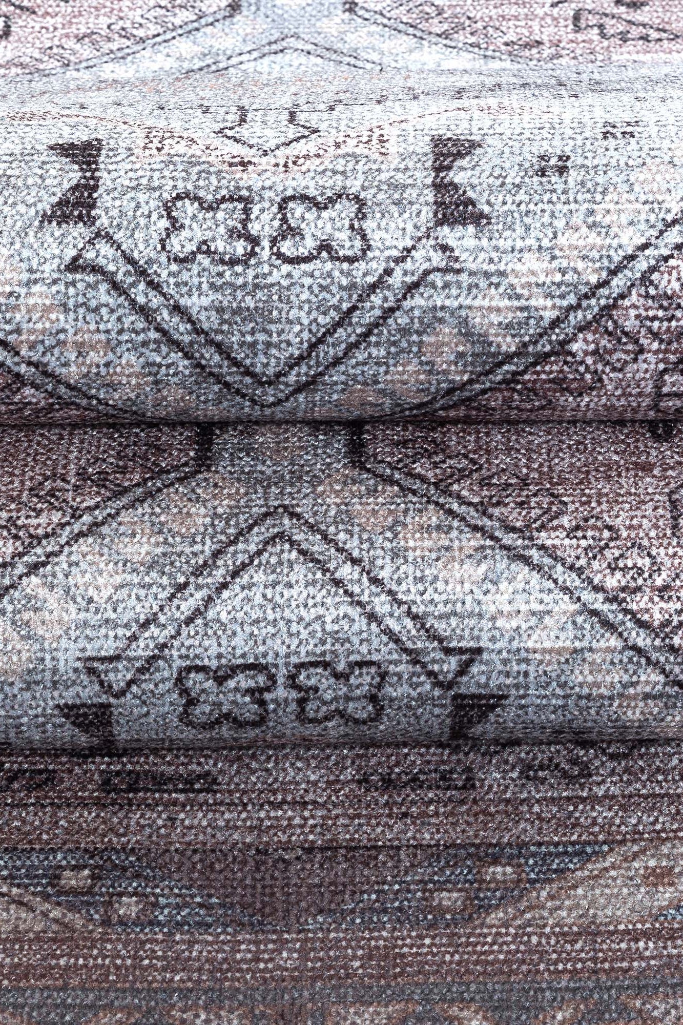 Imani Brown Off-White Modern Turkish Rug