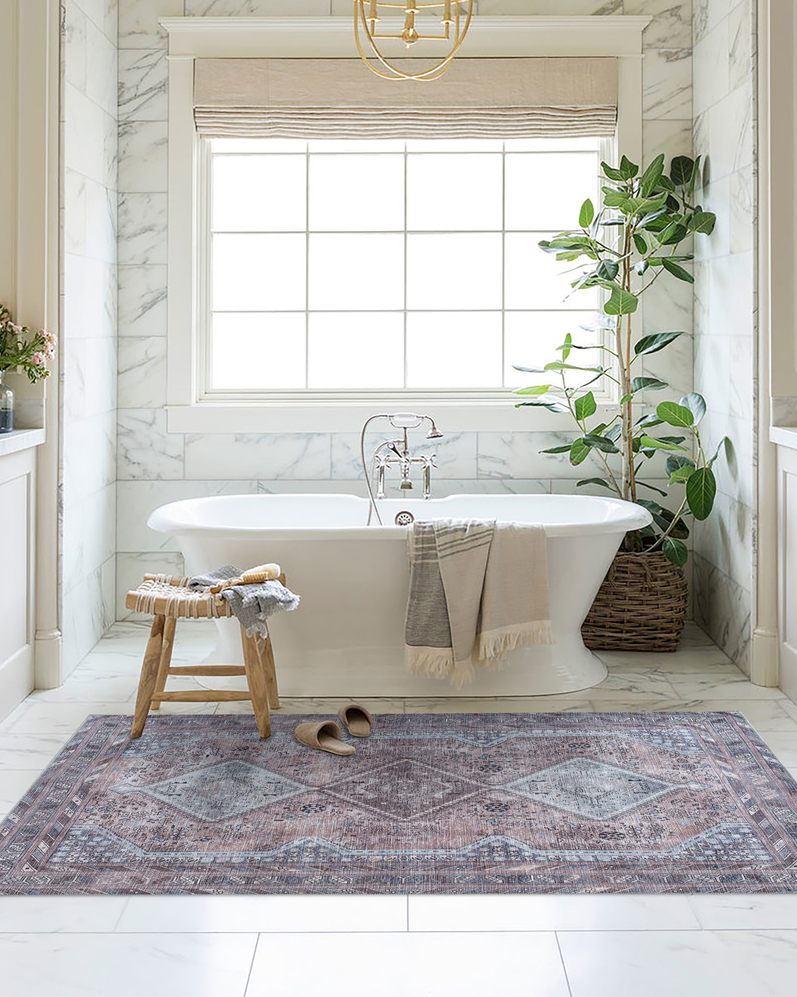 Imani Brown Off-White Modern Turkish Rug