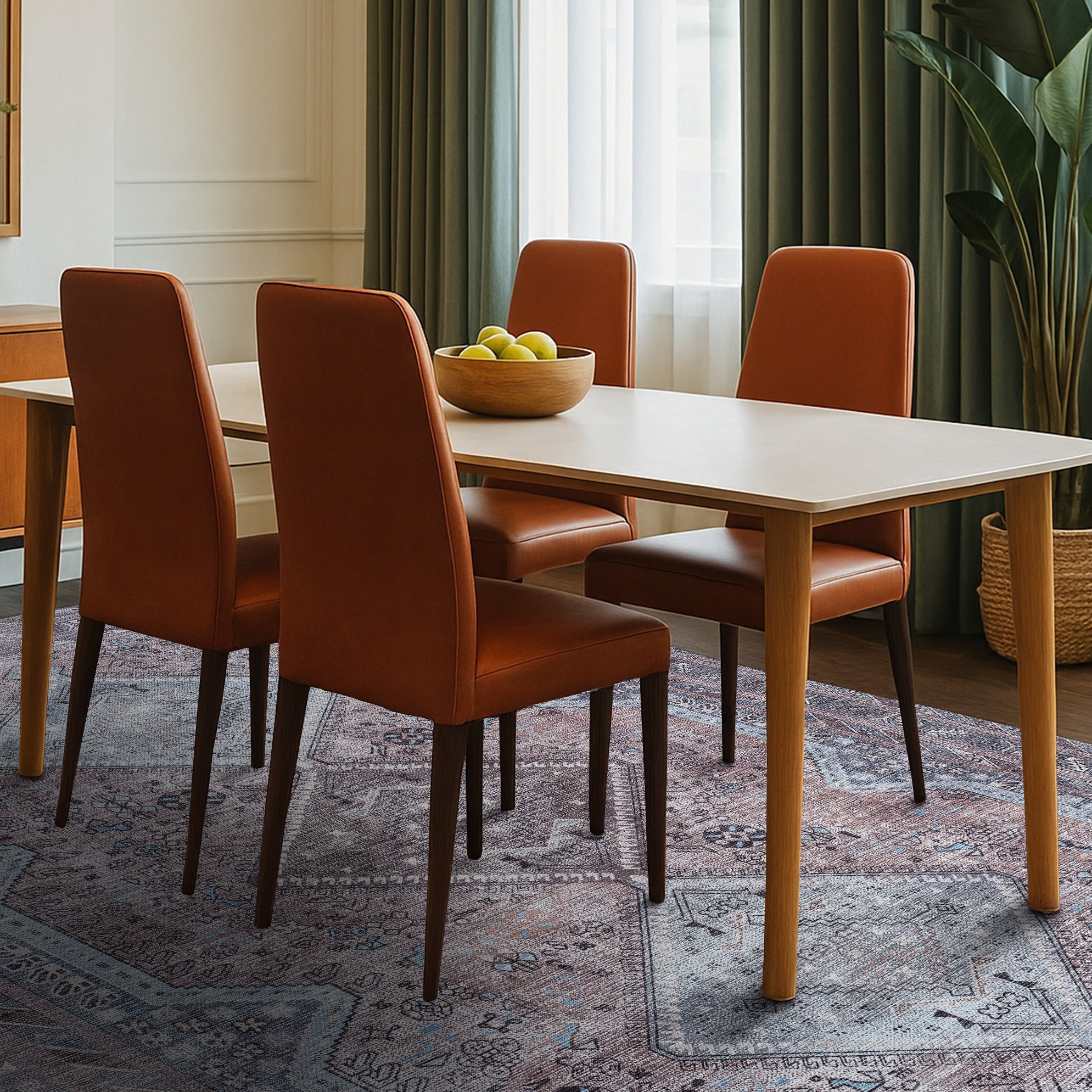 Imani Brown Off-White Modern Turkish Rug