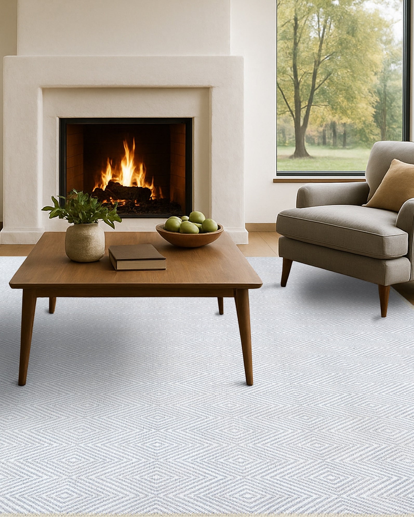 Alivia Modern Turkish Beige Cream Rug