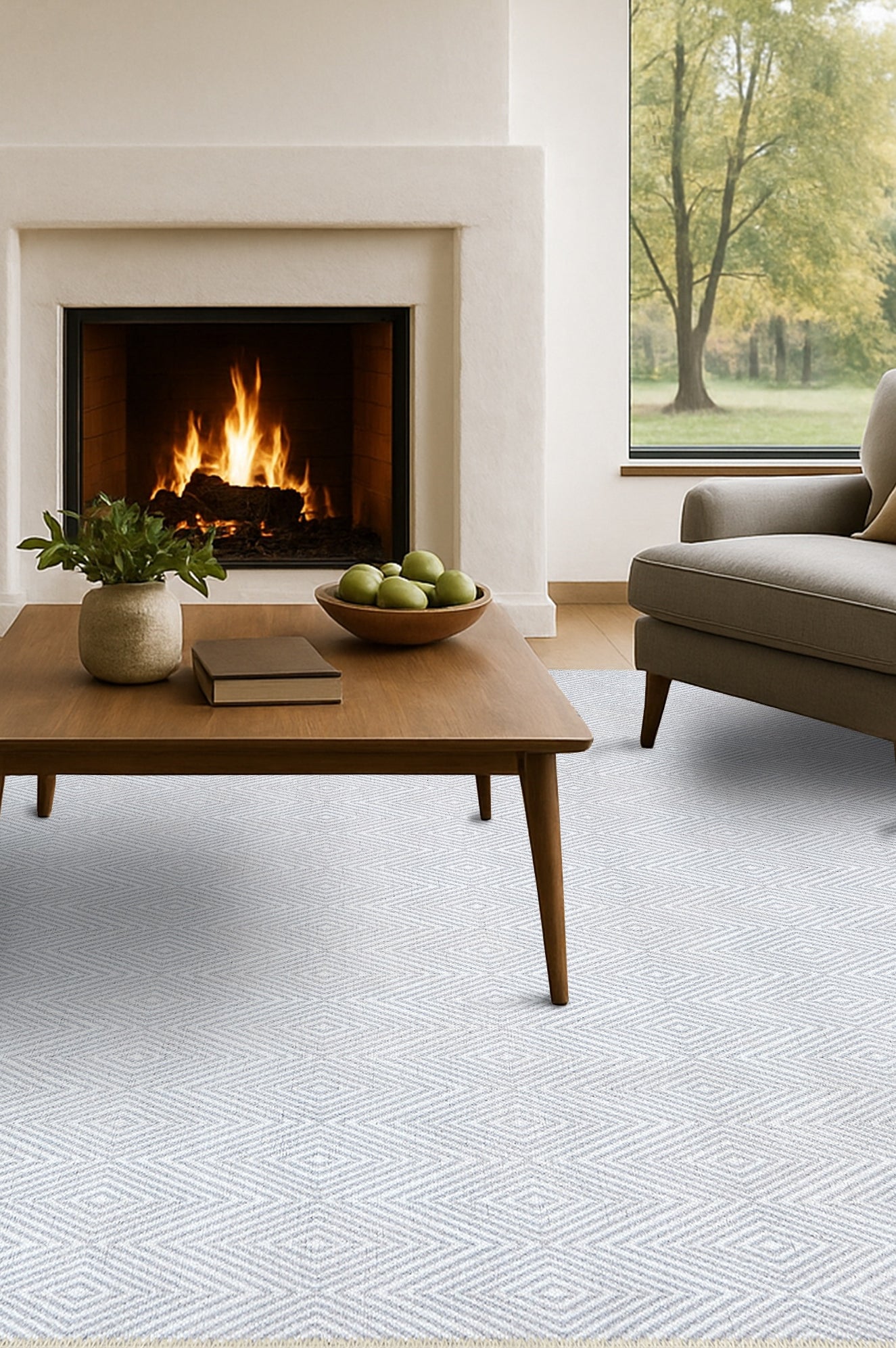 Alivia Modern Turkish Beige Cream Rug