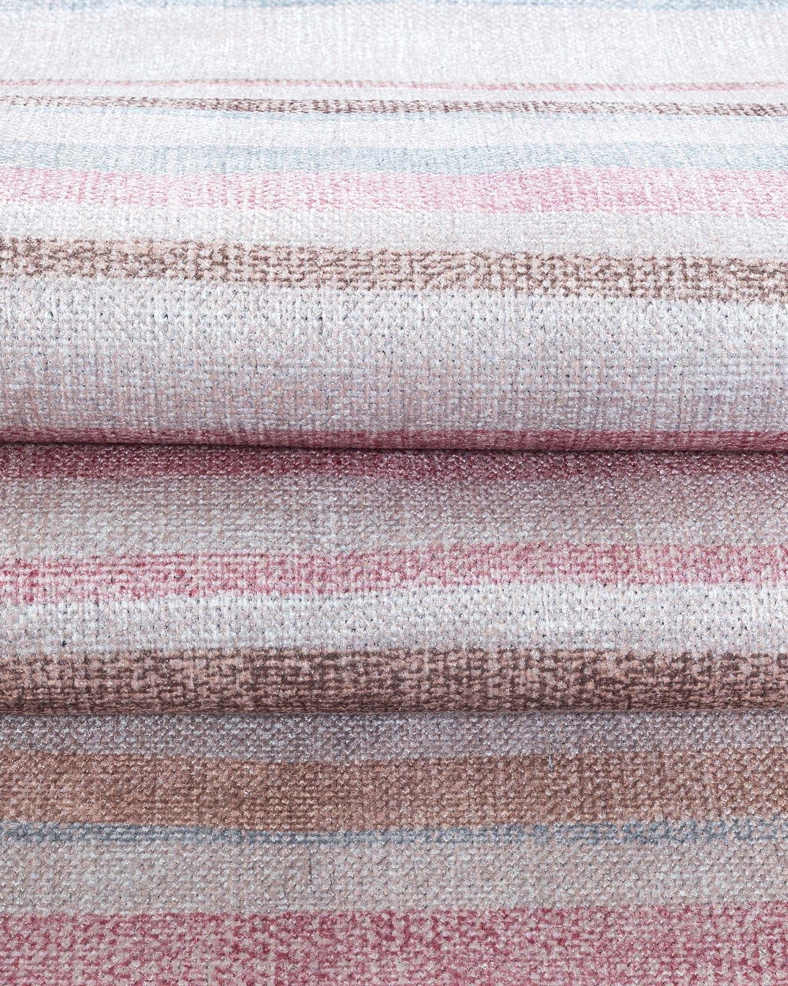 Kalia Faded Modern Turkish Striped Colorful Rug