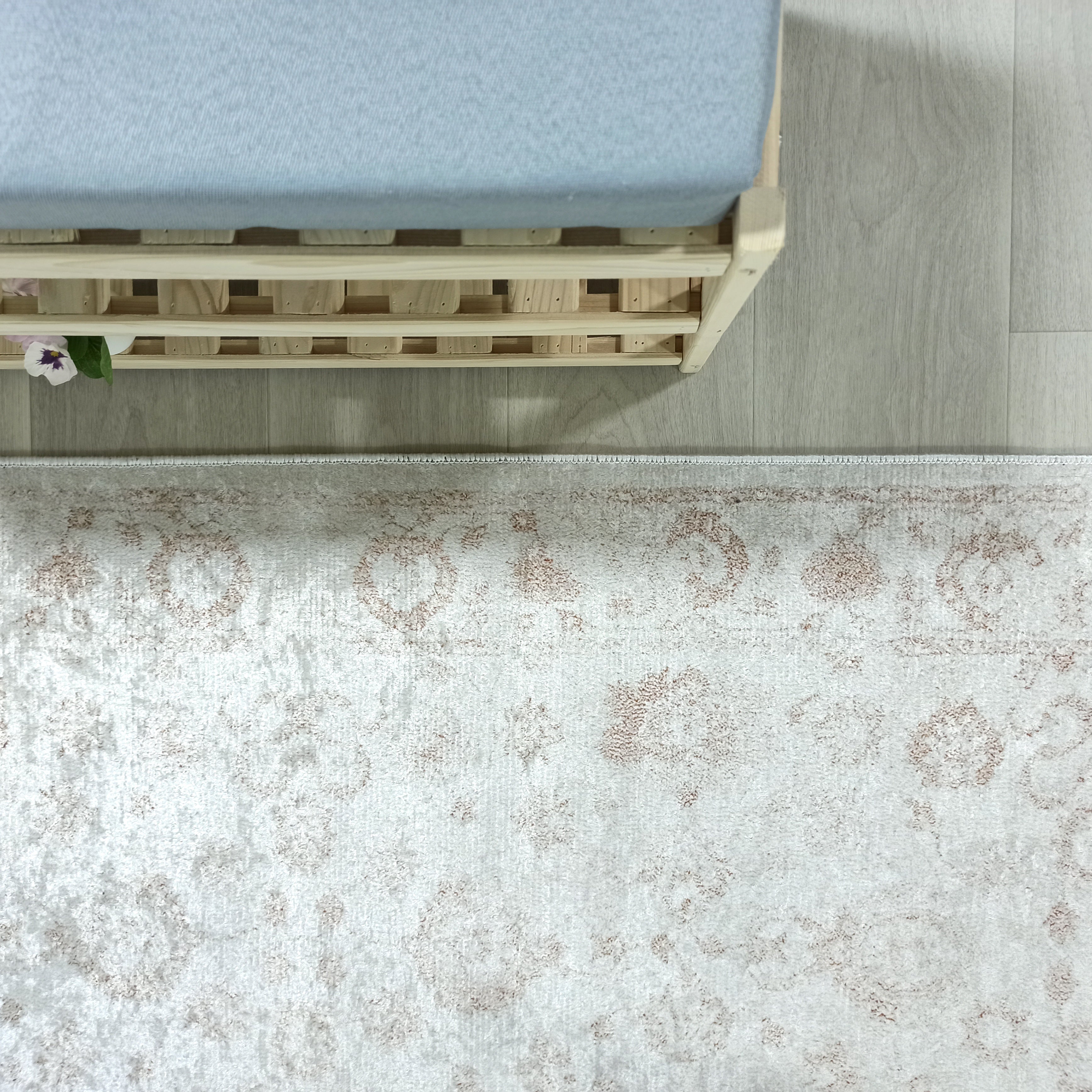 Turkish Vintage look Gray Beige Rug