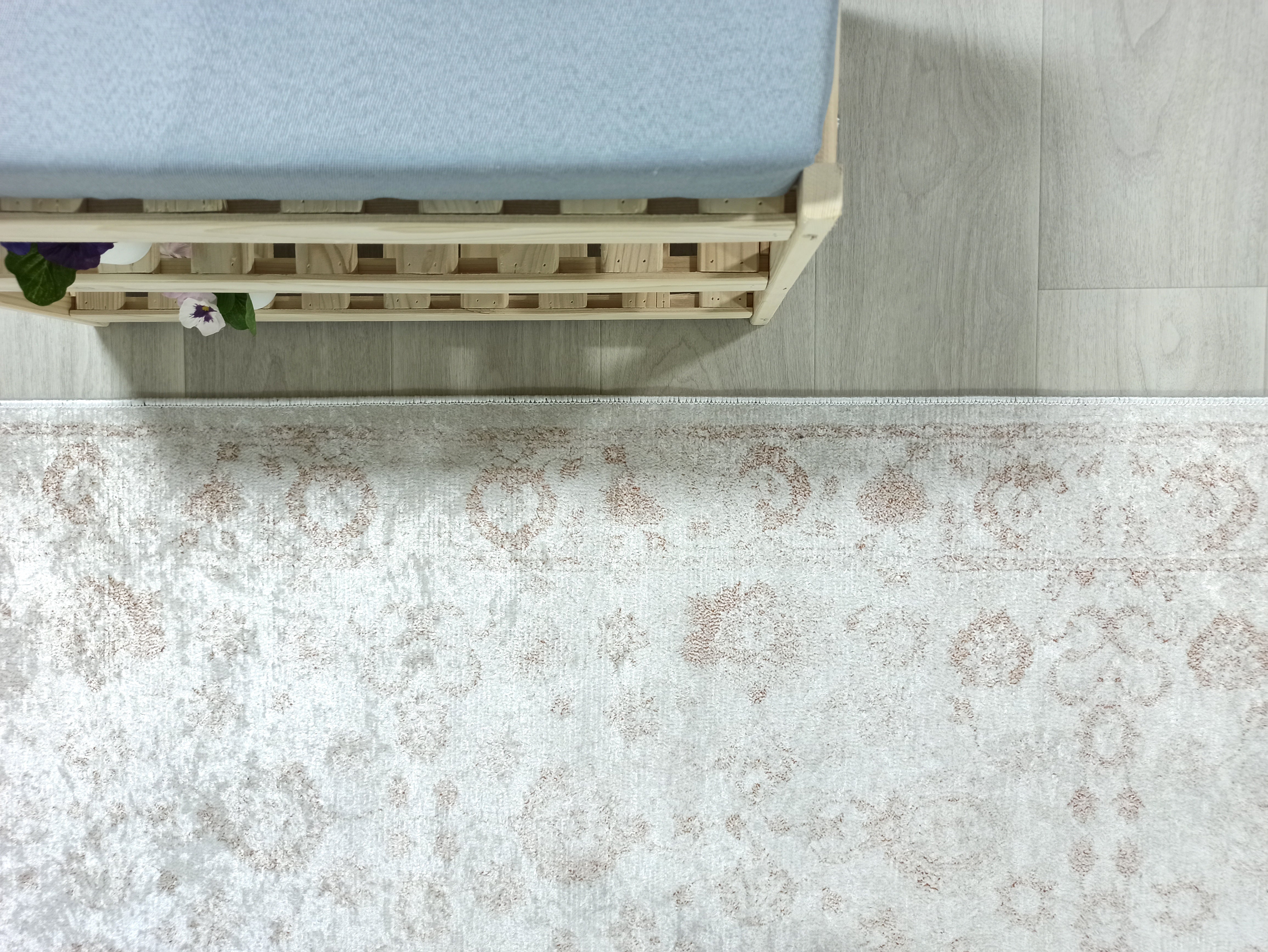 Turkish Vintage look Gray Beige Rug