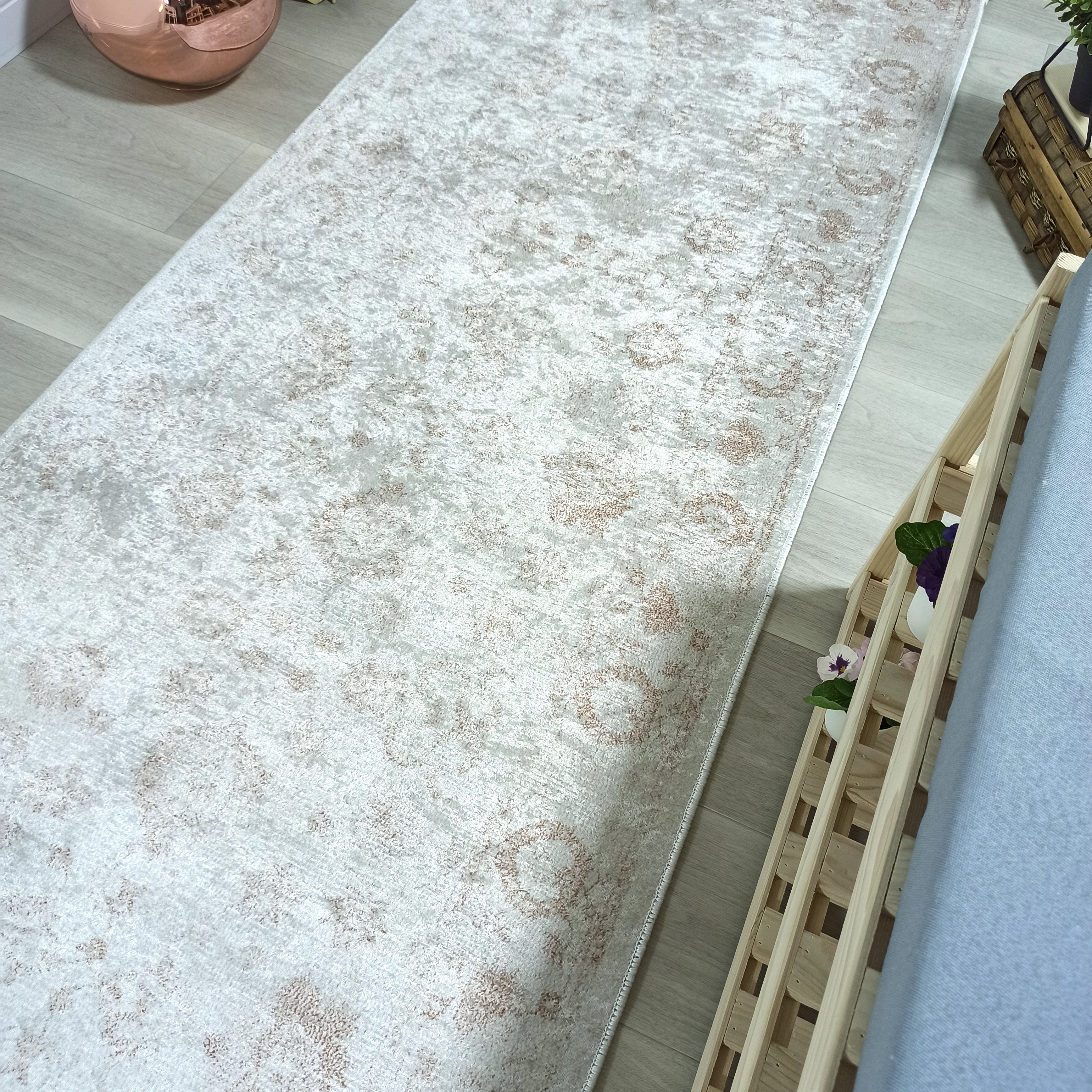 Turkish Vintage look Gray Beige Rug