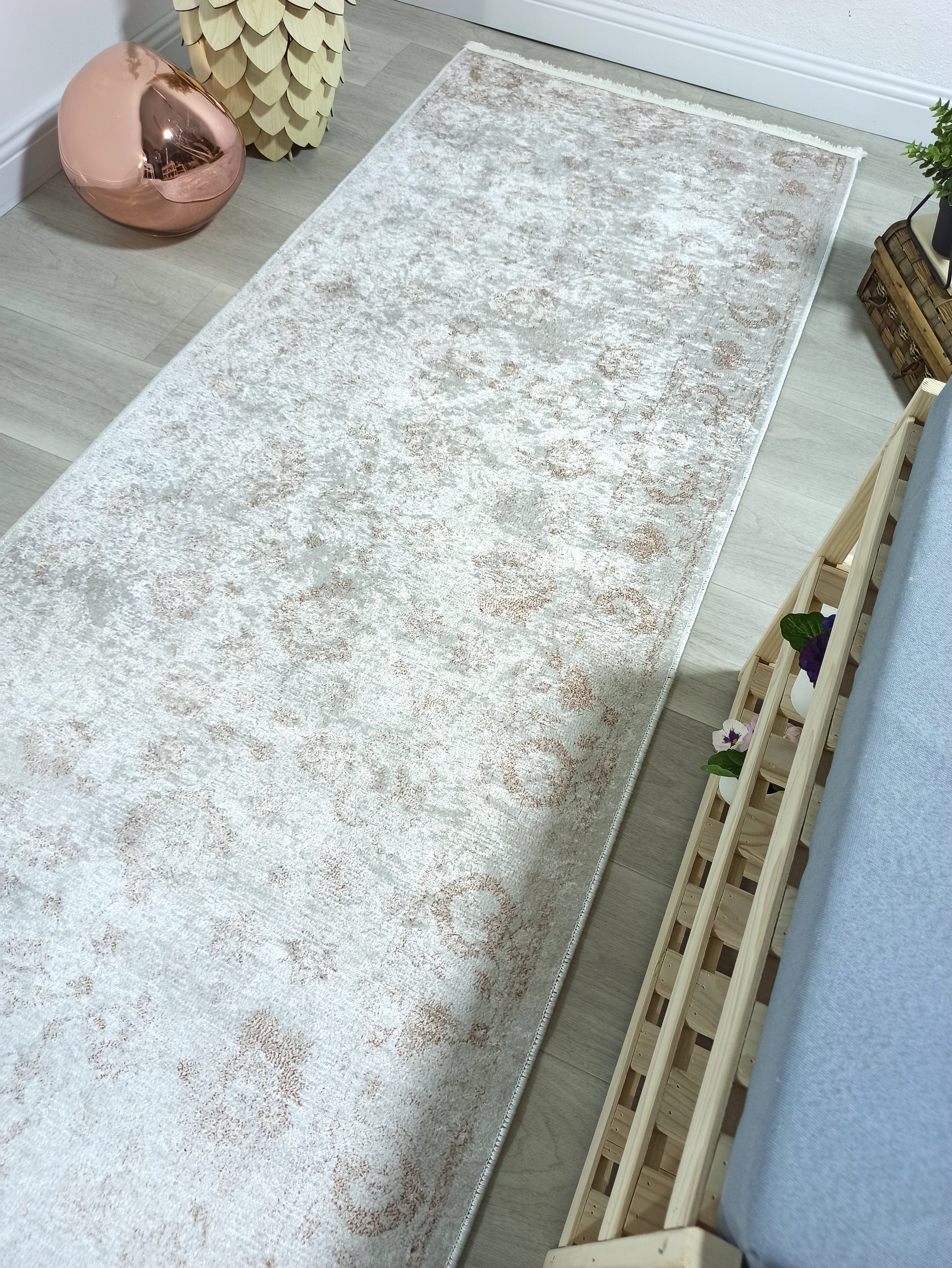 Turkish Vintage look Gray Beige Rug