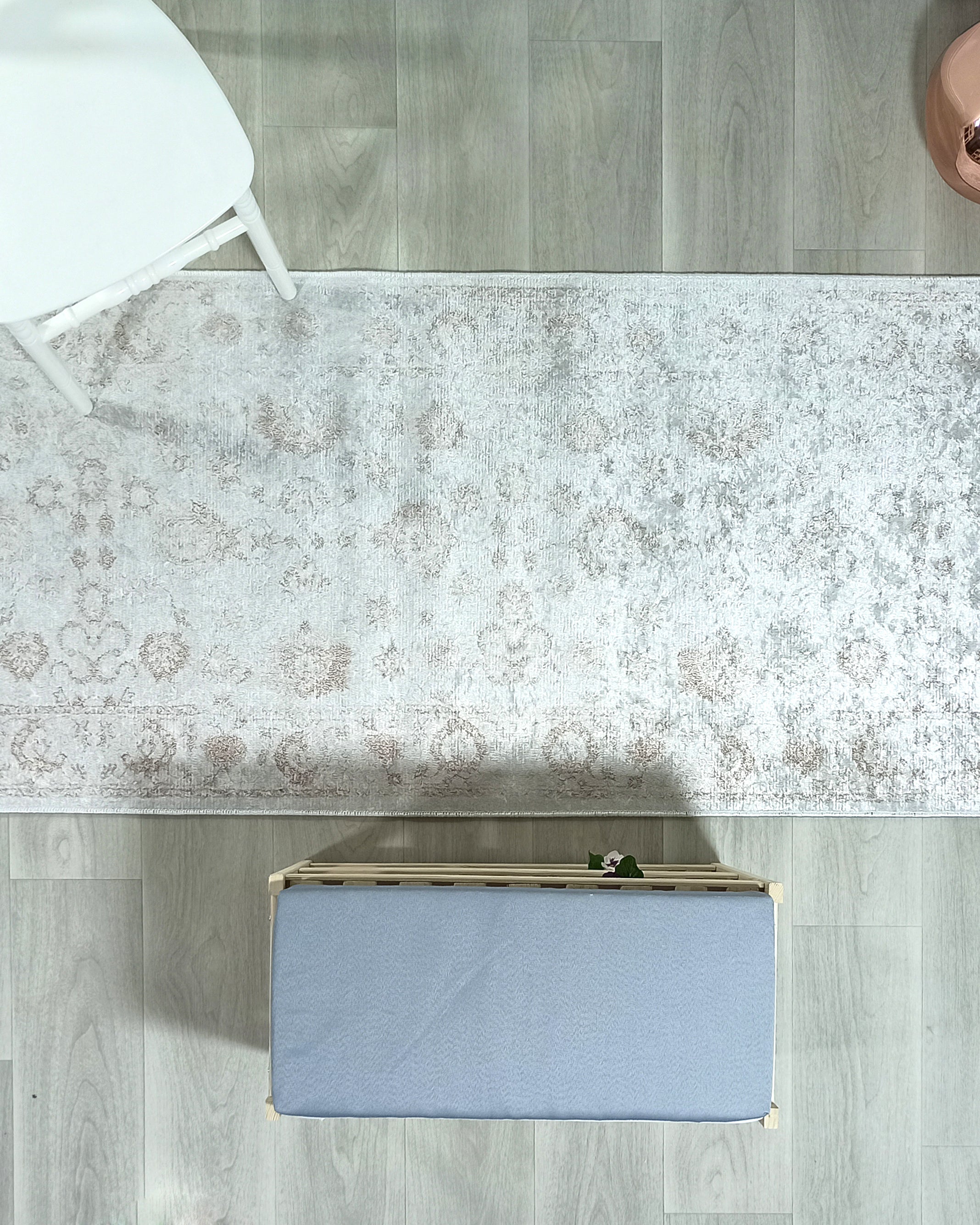 Turkish Vintage look Gray Beige Rug