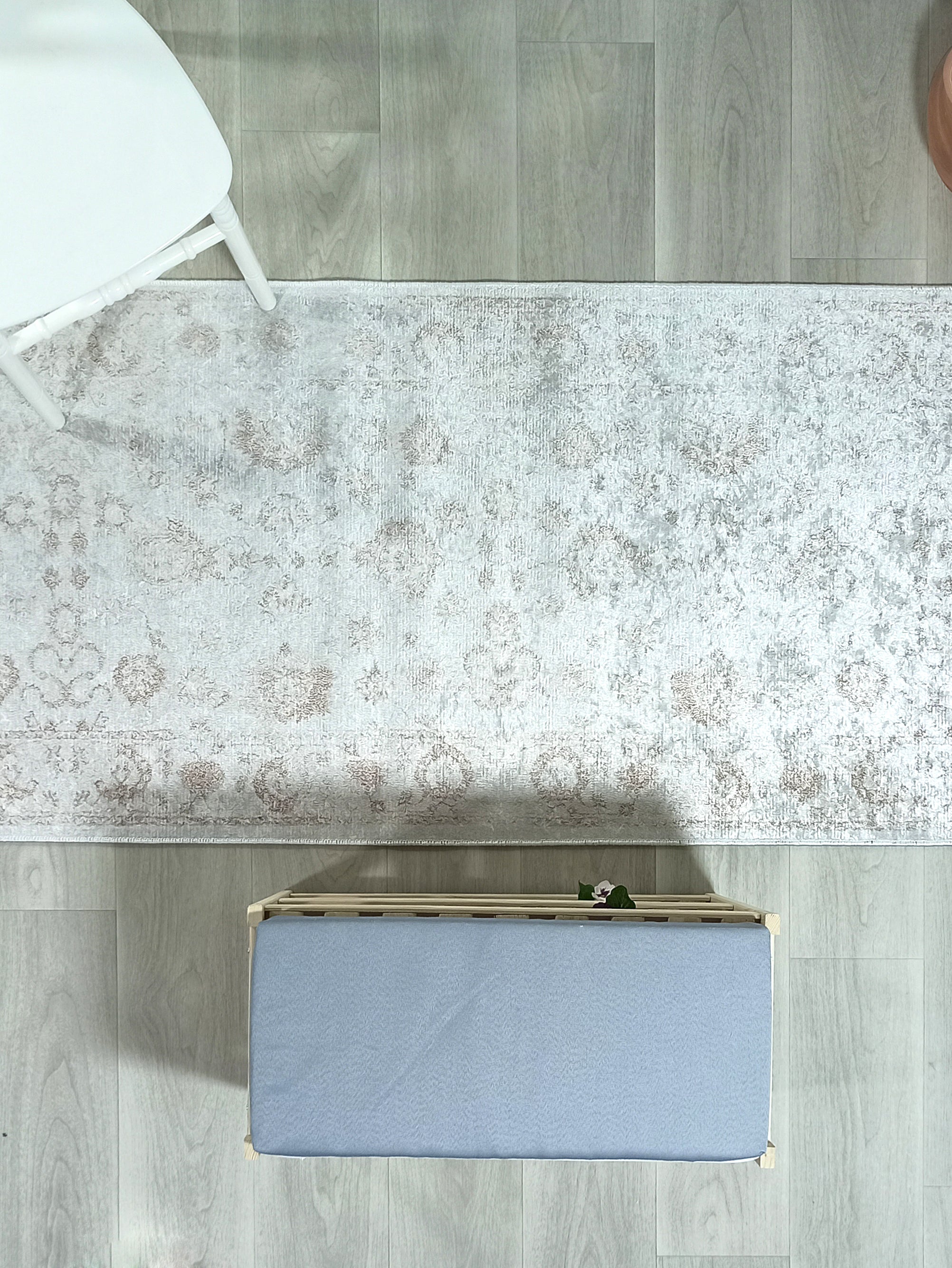 Turkish Vintage look Gray Beige Rug