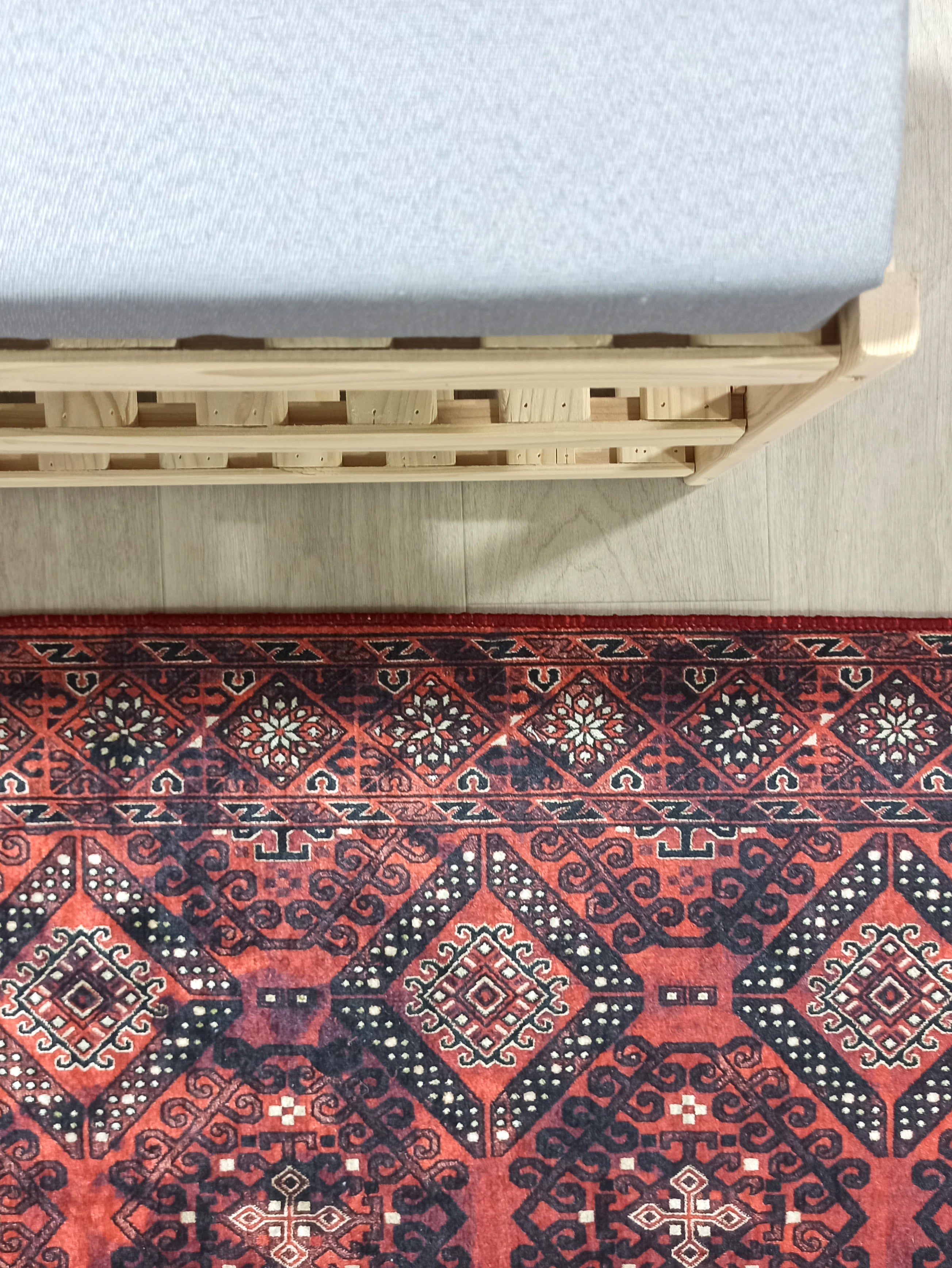 Red Turkish Vintage Runner Area Rug