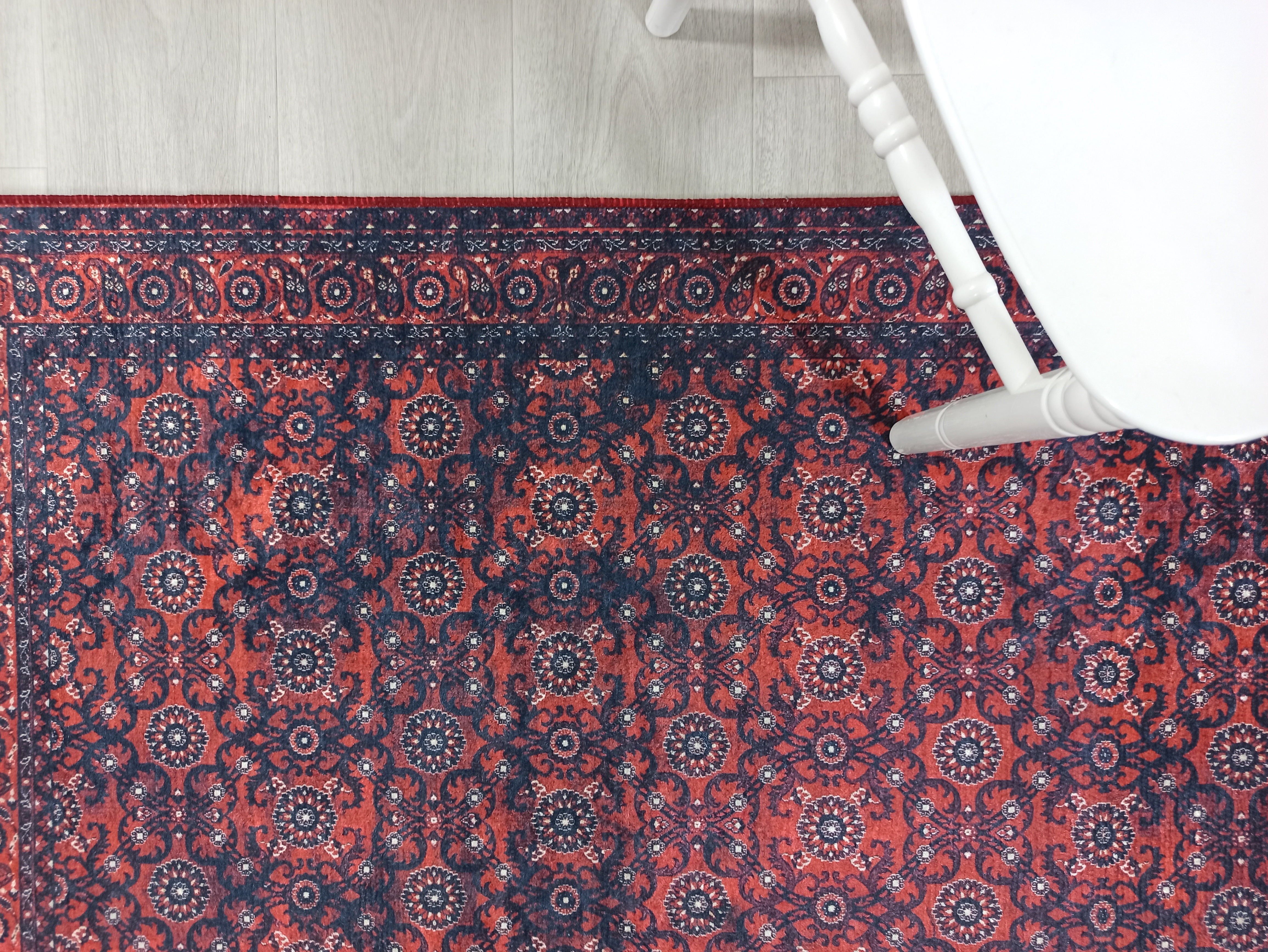 Red Persian Heriz Vintage Style Runner & Rug