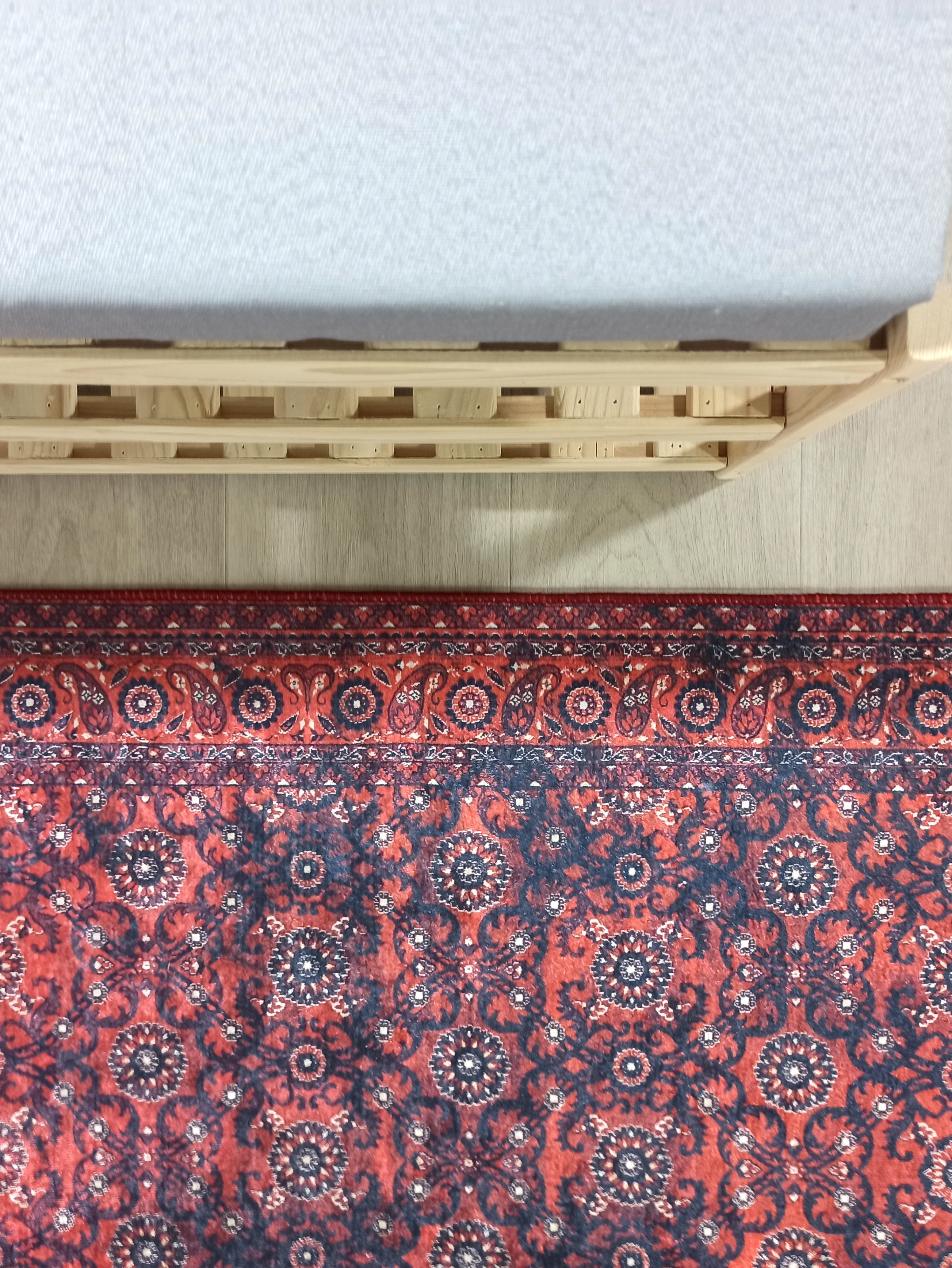 Red Persian Heriz Vintage Style Runner & Rug