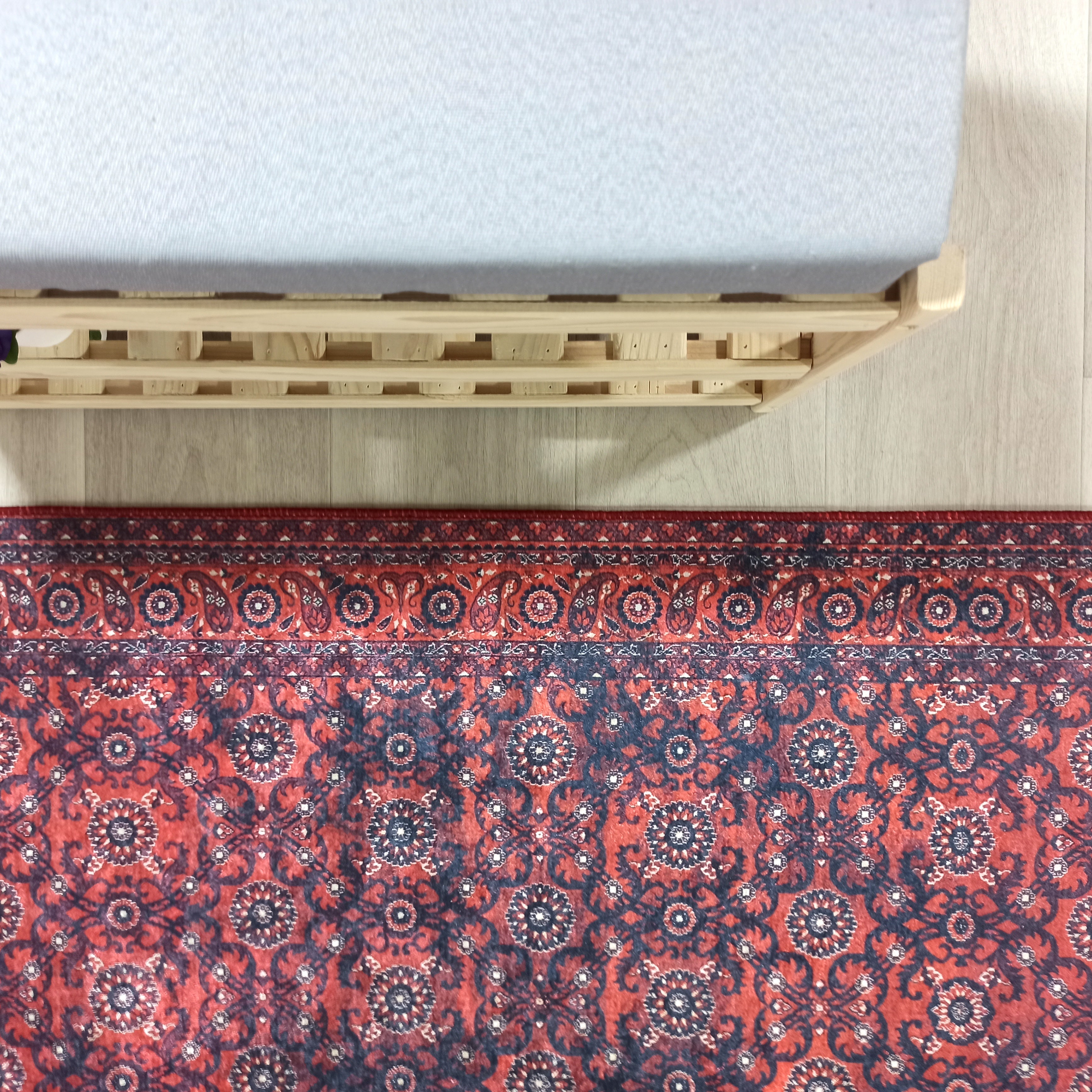 Red Persian Heriz Vintage Style Runner & Rug