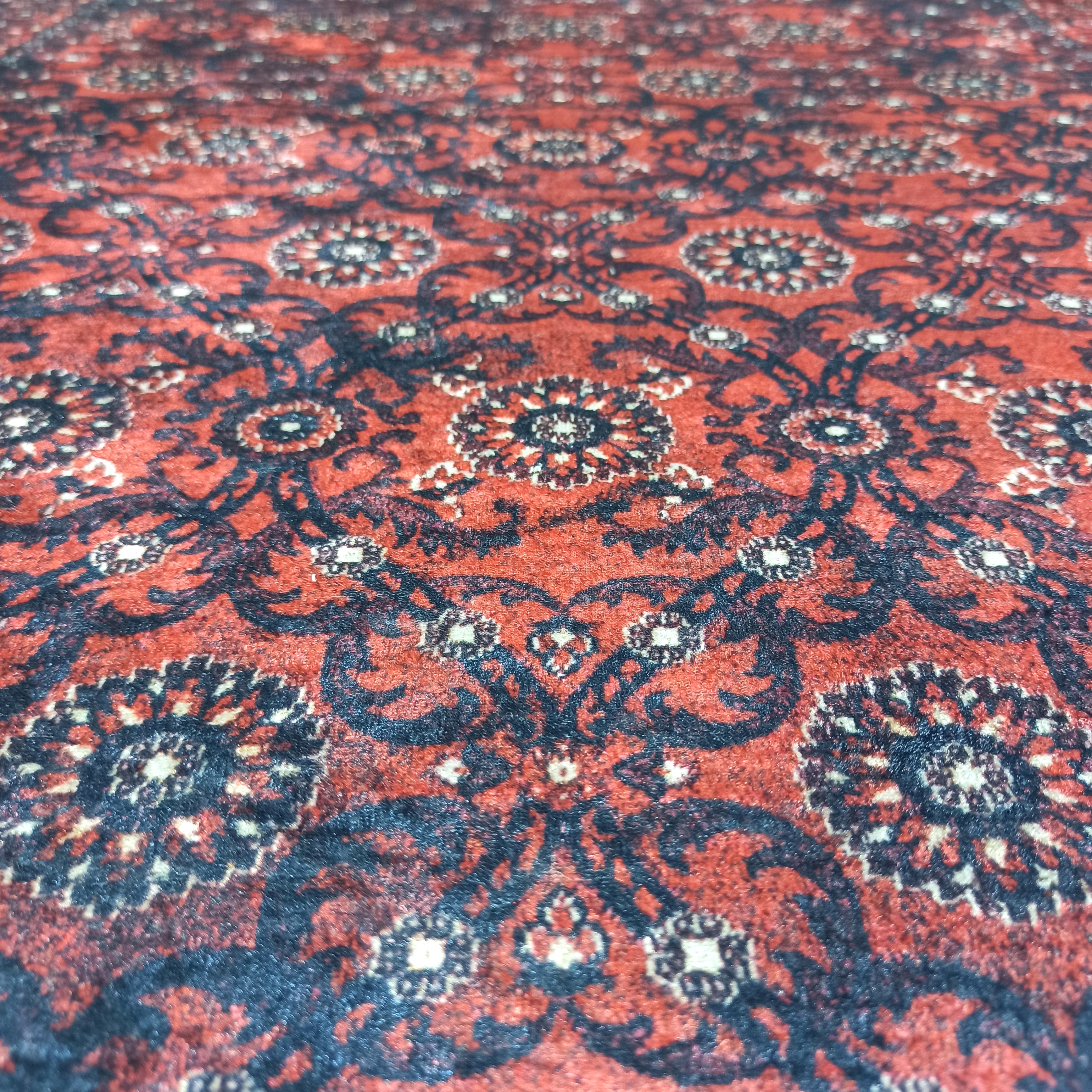 Red Persian Heriz Vintage Style Runner & Rug