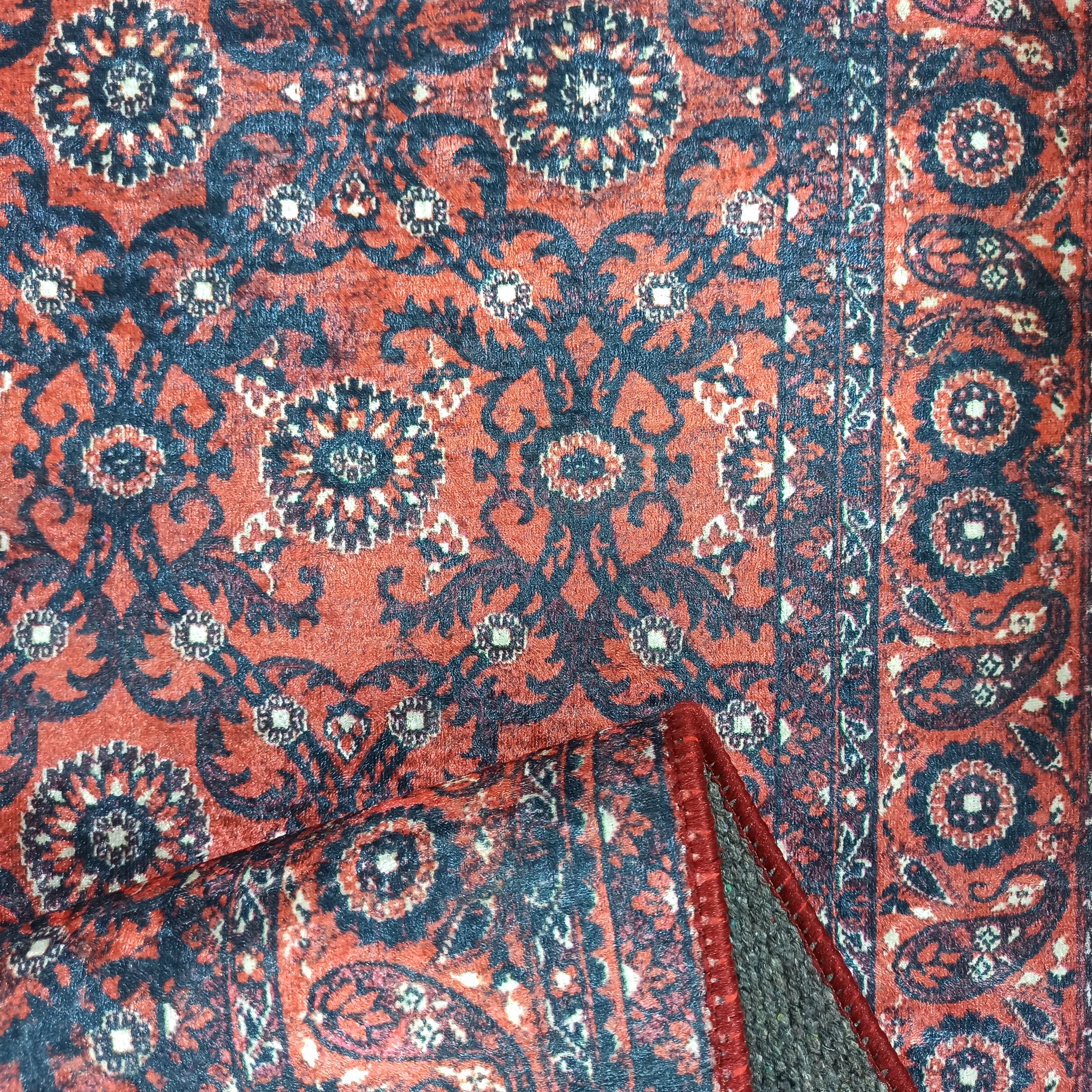 Red Persian Heriz Vintage Style Runner & Rug