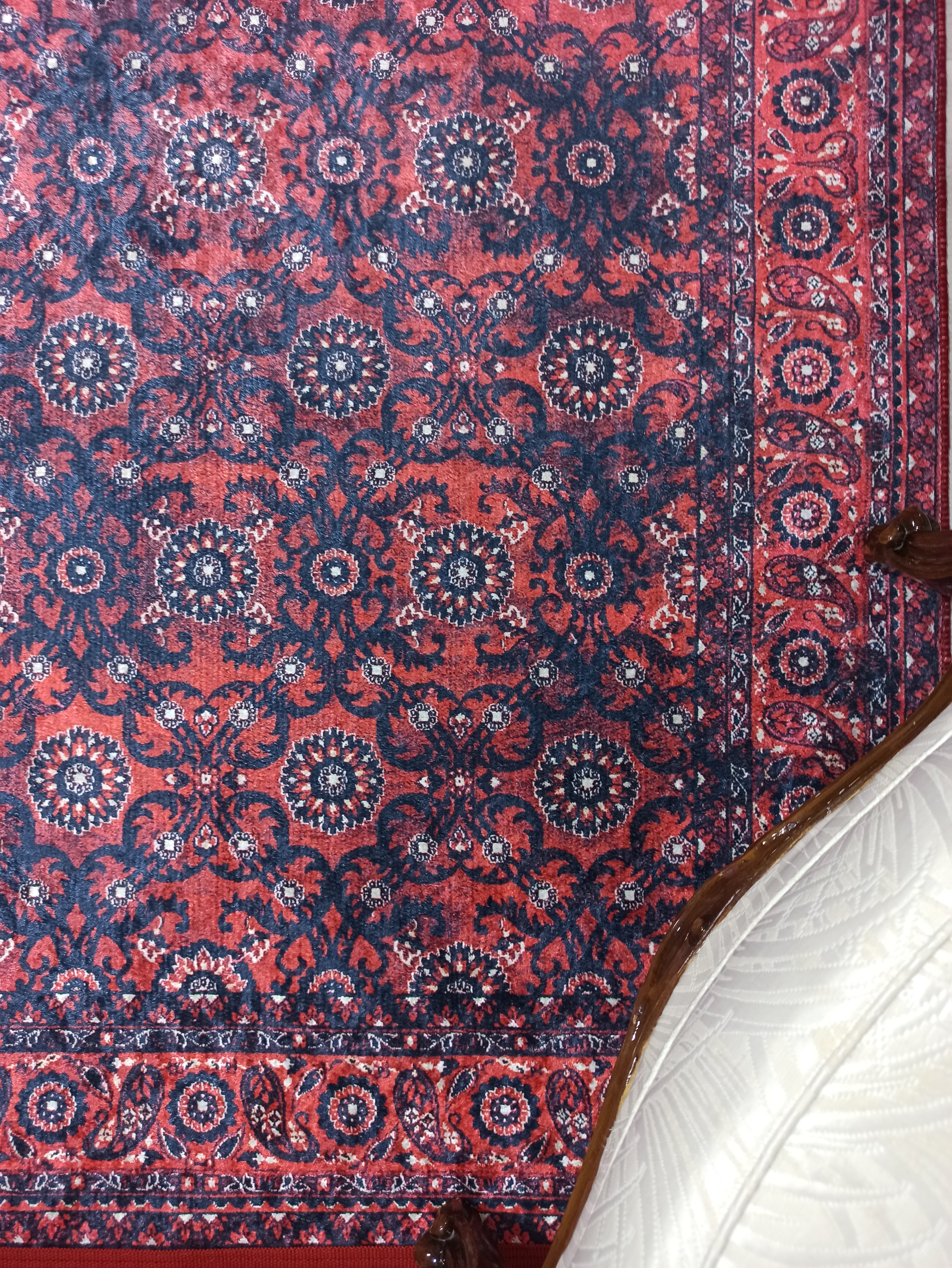 Red Persian Heriz Vintage Style Runner & Rug