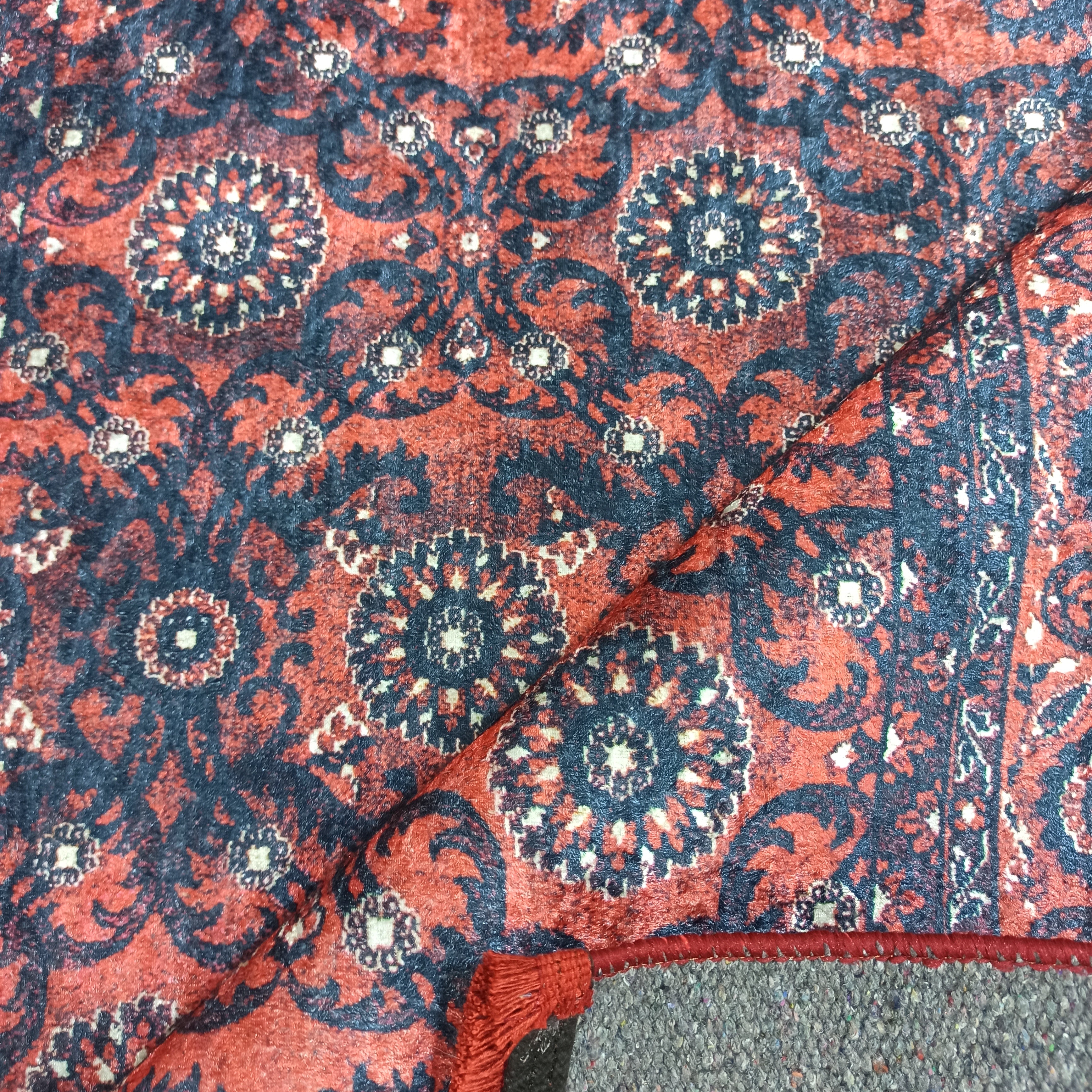 Red Persian Heriz Vintage Style Runner & Rug