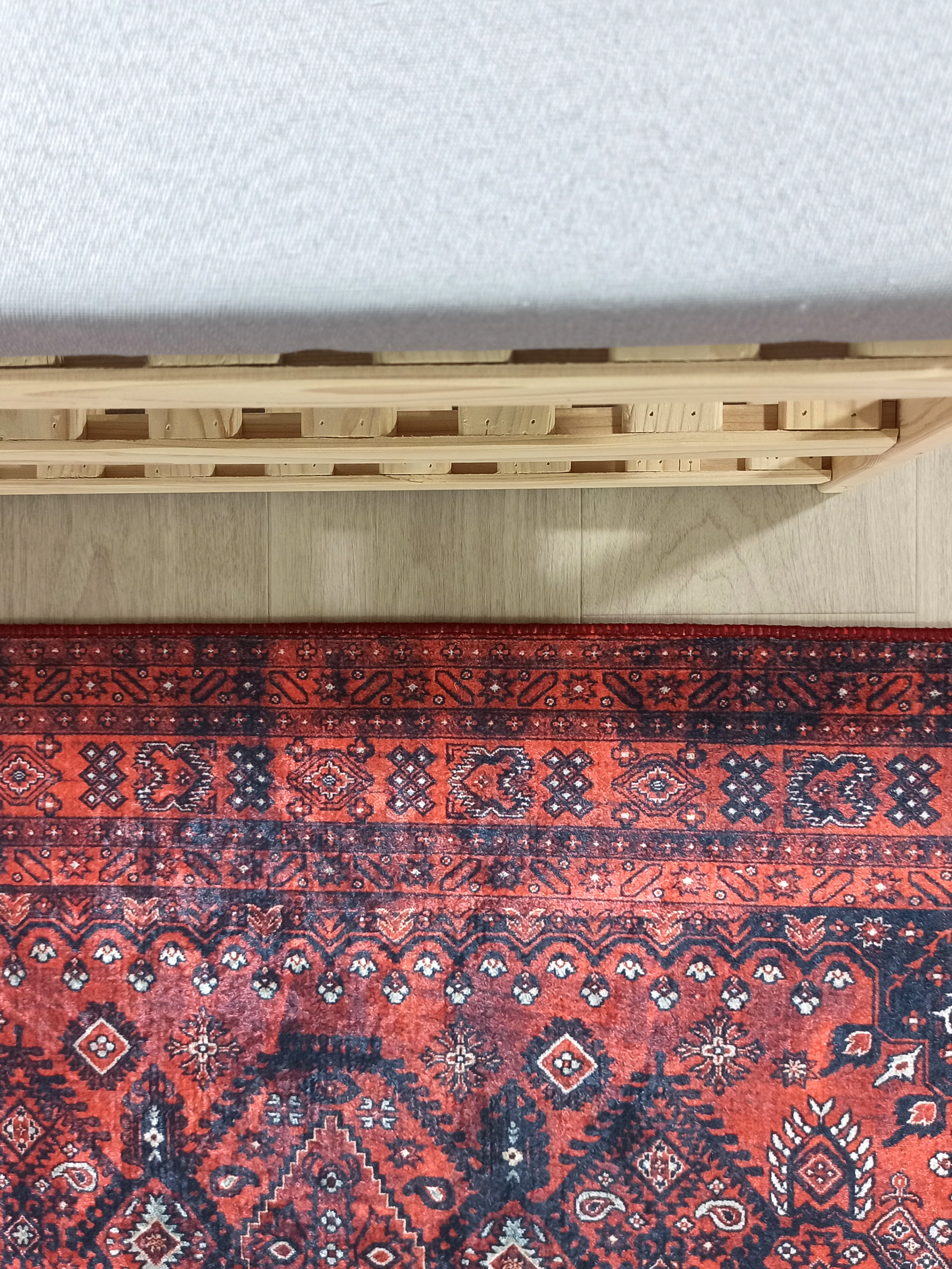 Turkish Central Medallion Burgundy Claret Red Rug