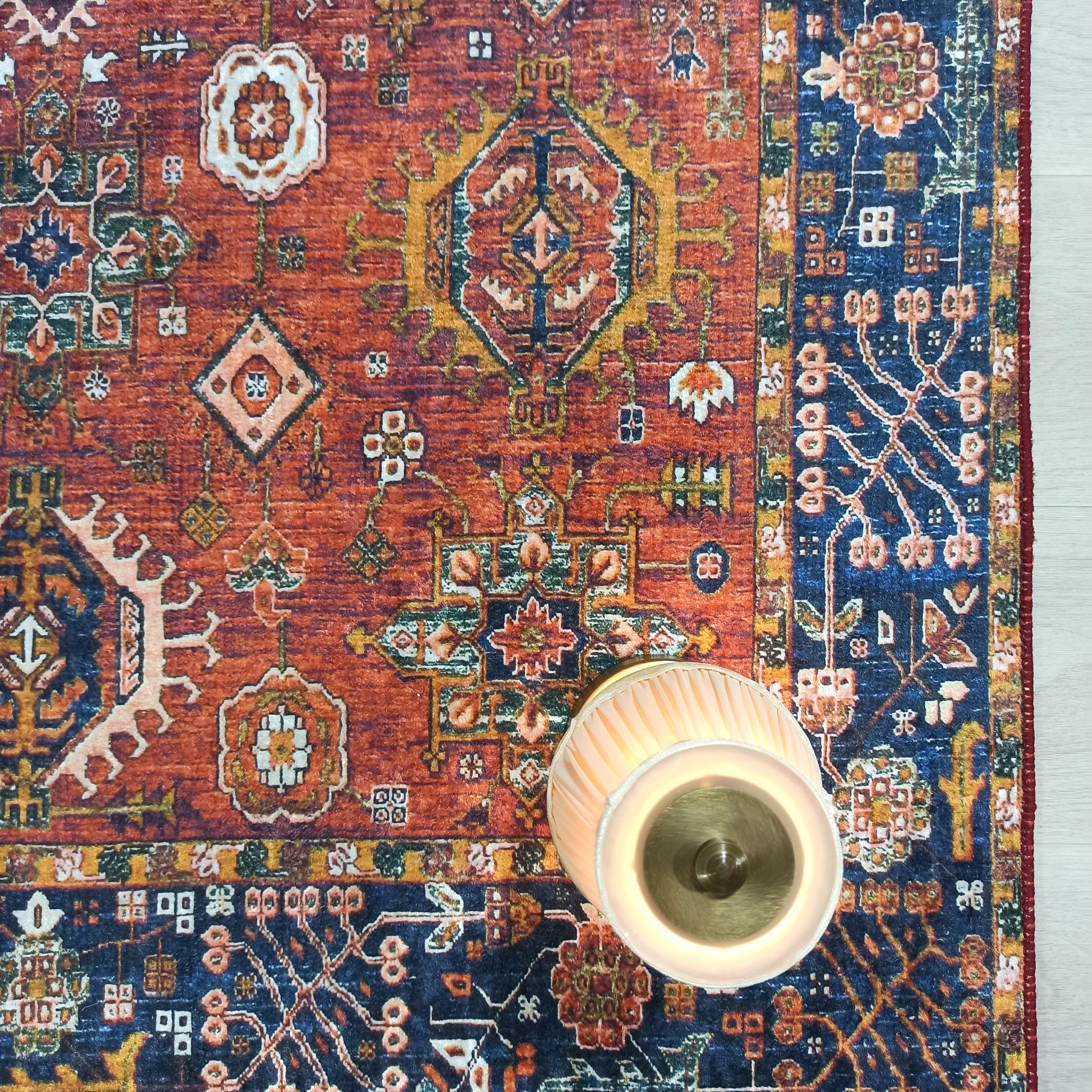 Red Turkish Vintage Traditional Carpet Modern Floor Decor Rug