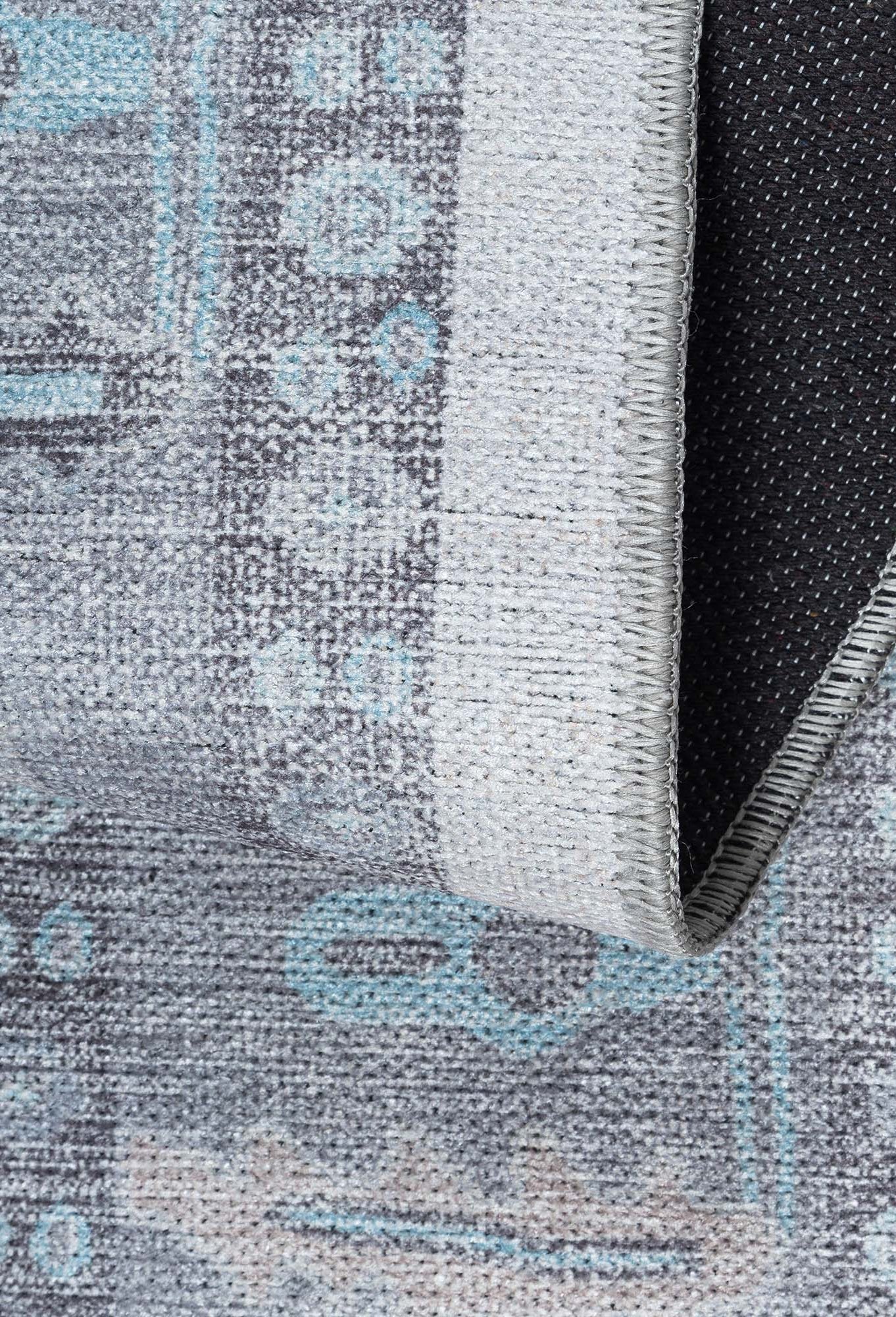 Delphine Gray, Beige & Ivory Modern Oushak Rug