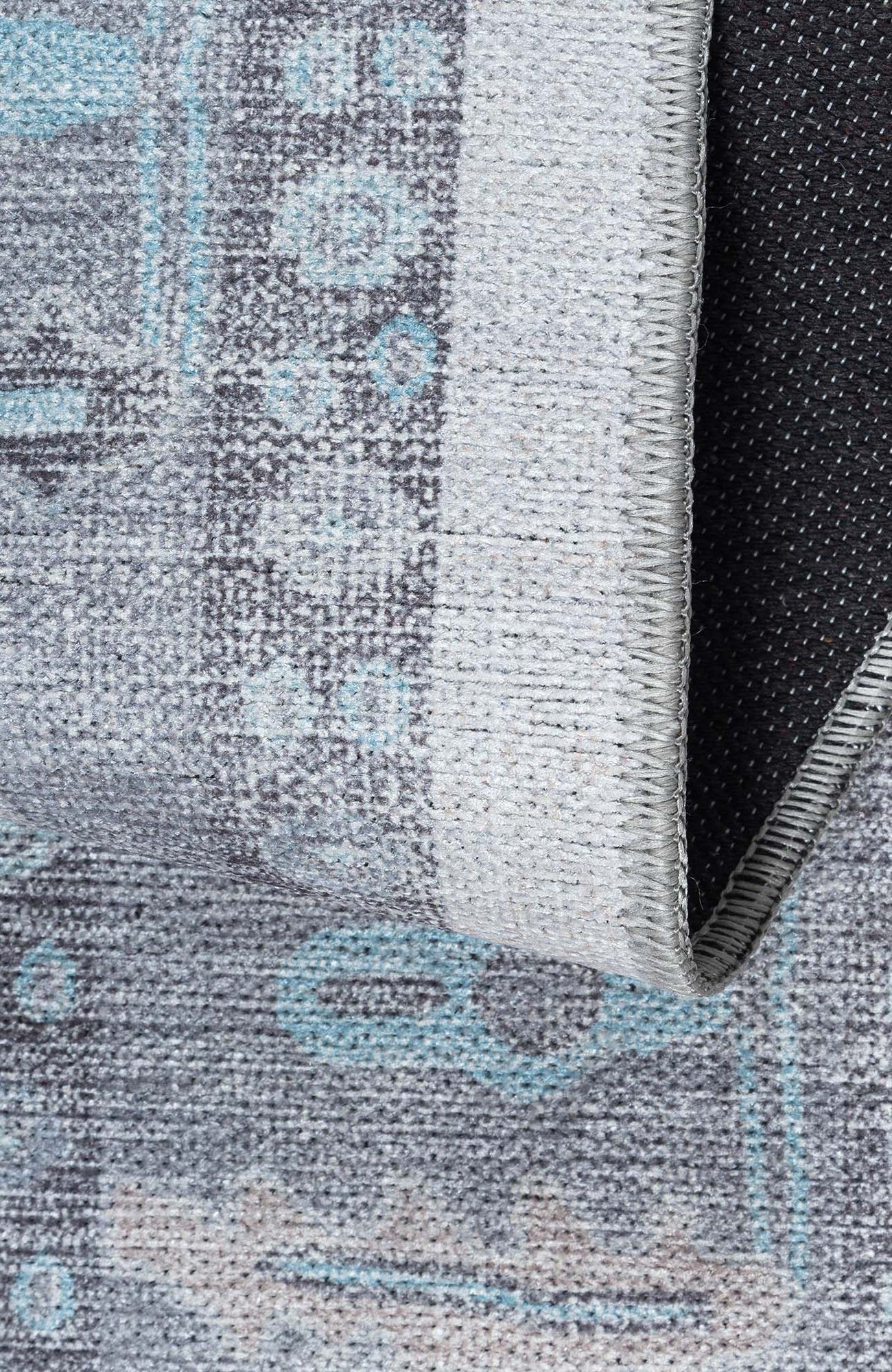 Delphine Gray, Beige & Ivory Modern Oushak Rug