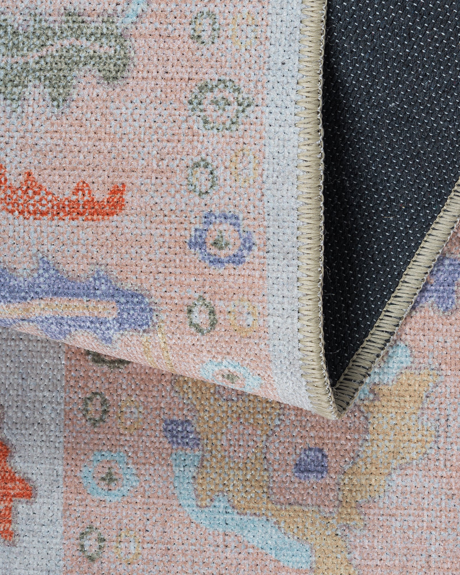 Calina Blush Orange Modern Oushak Rug