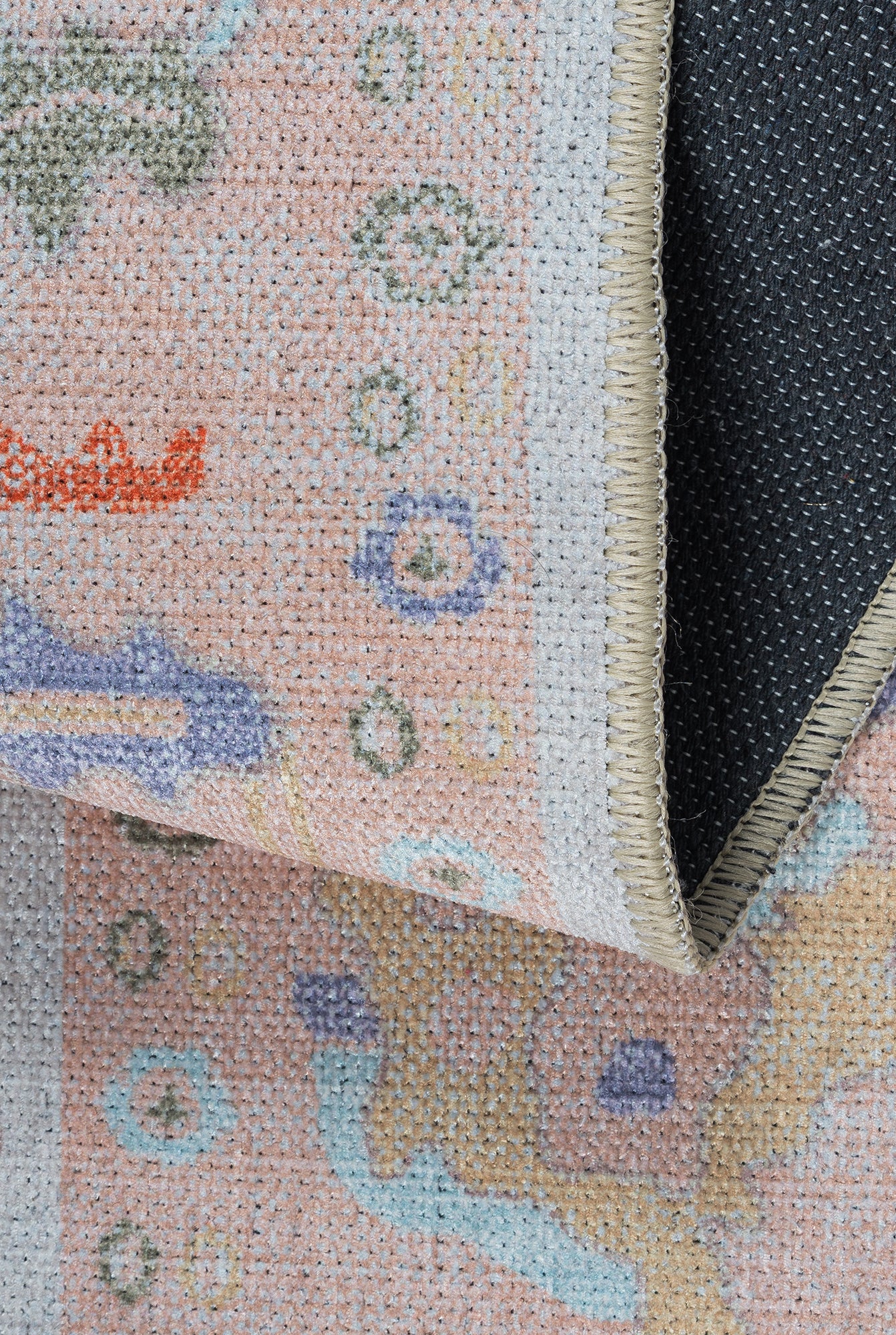 Calina Blush Orange Modern Oushak Rug