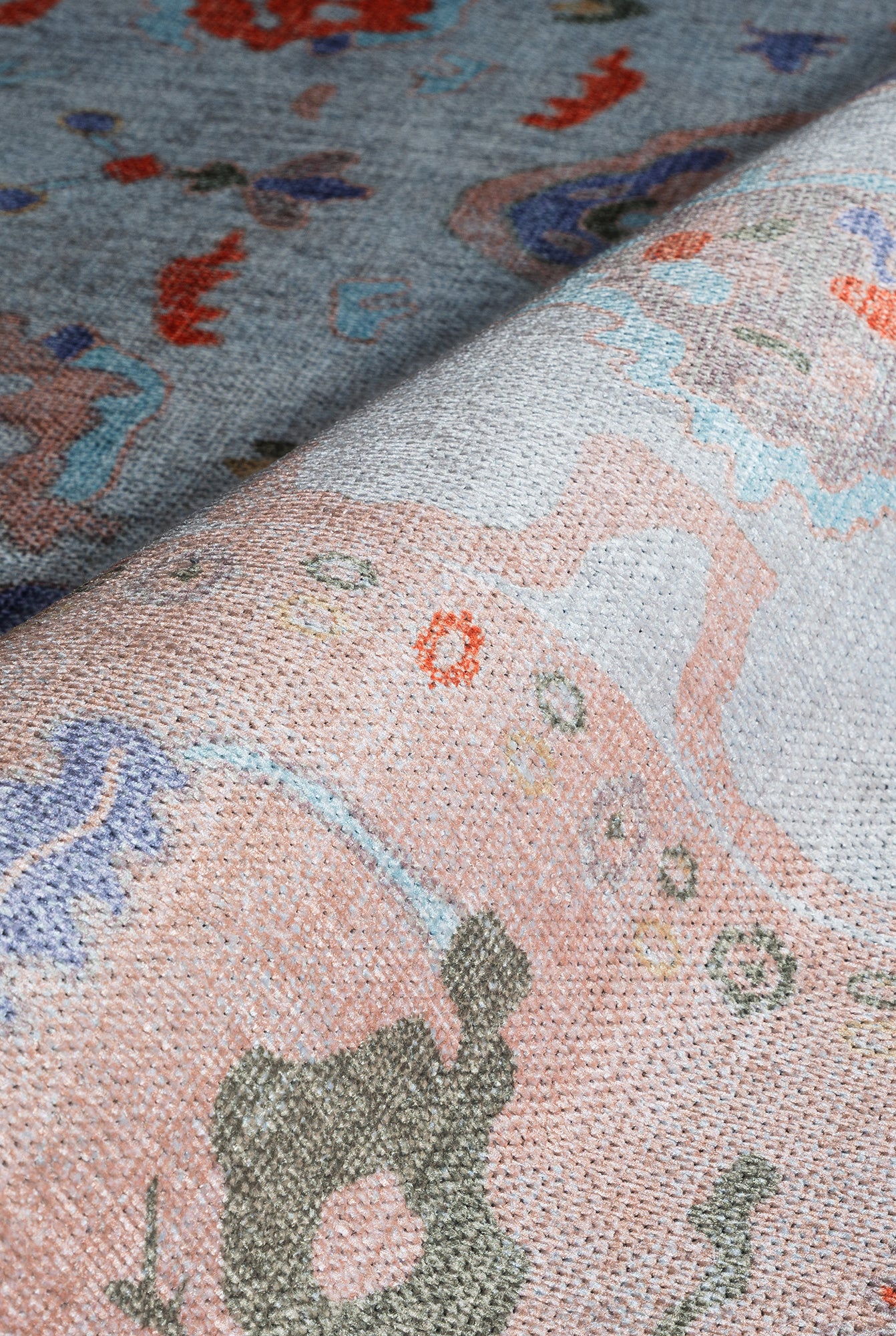 Calina Blush Orange Modern Oushak Rug