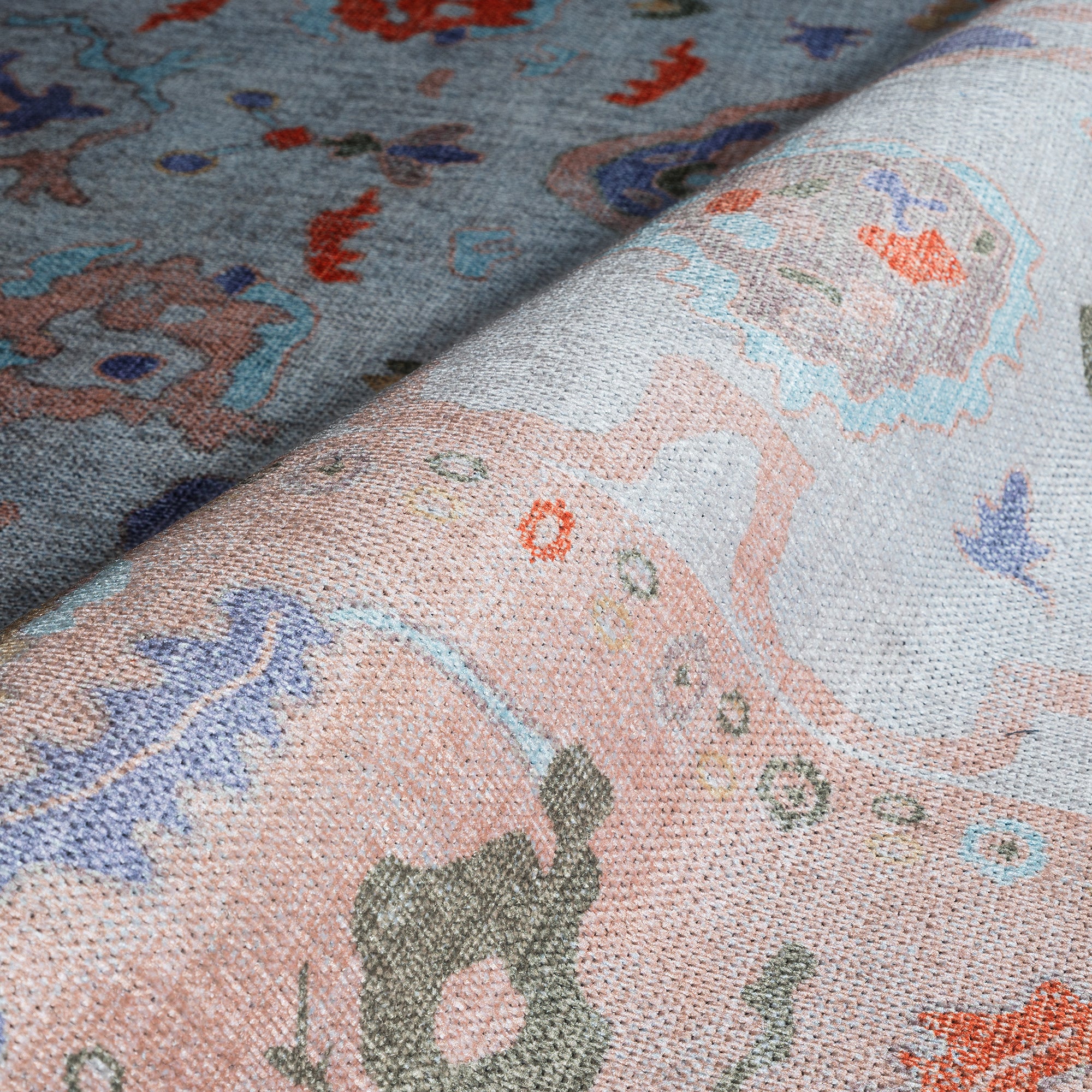 Calina Blush Orange Modern Oushak Rug