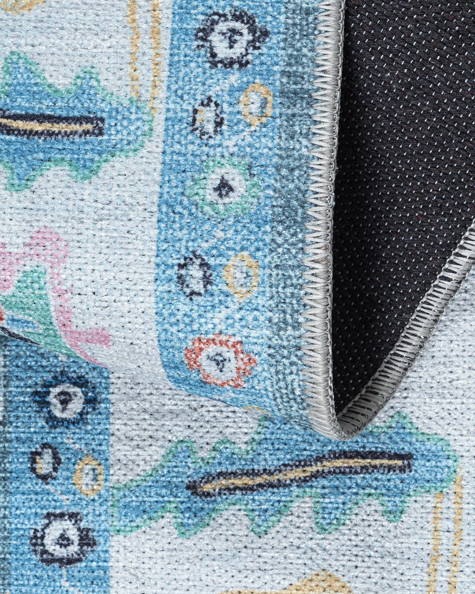 Lumira Teal Modern Oushak Rug