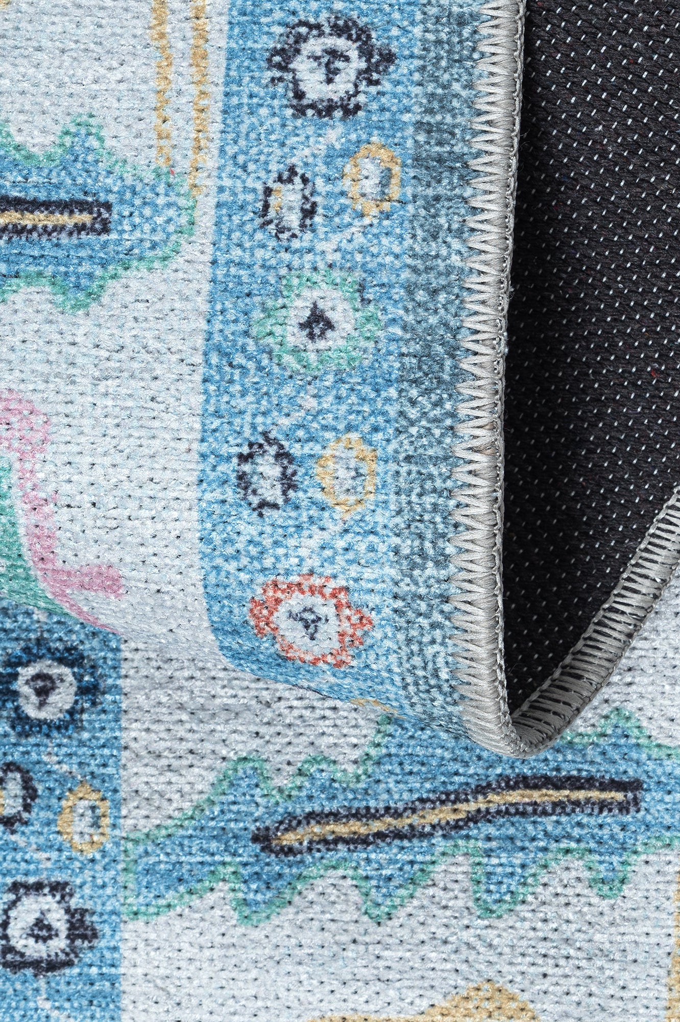 Lumira Teal Modern Oushak Rug