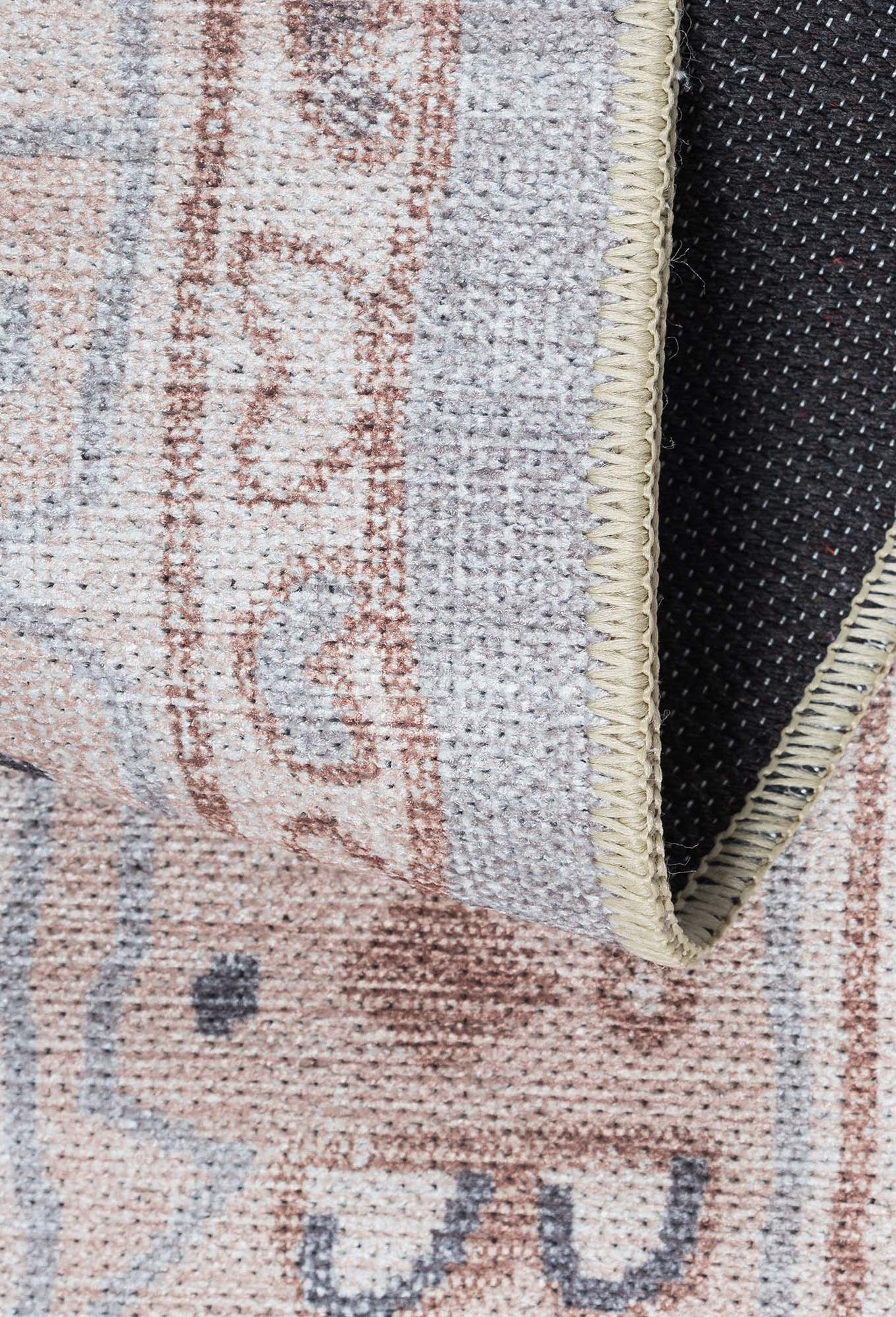 Atiya Neutral Earth Beige Vintage Turkish Rug