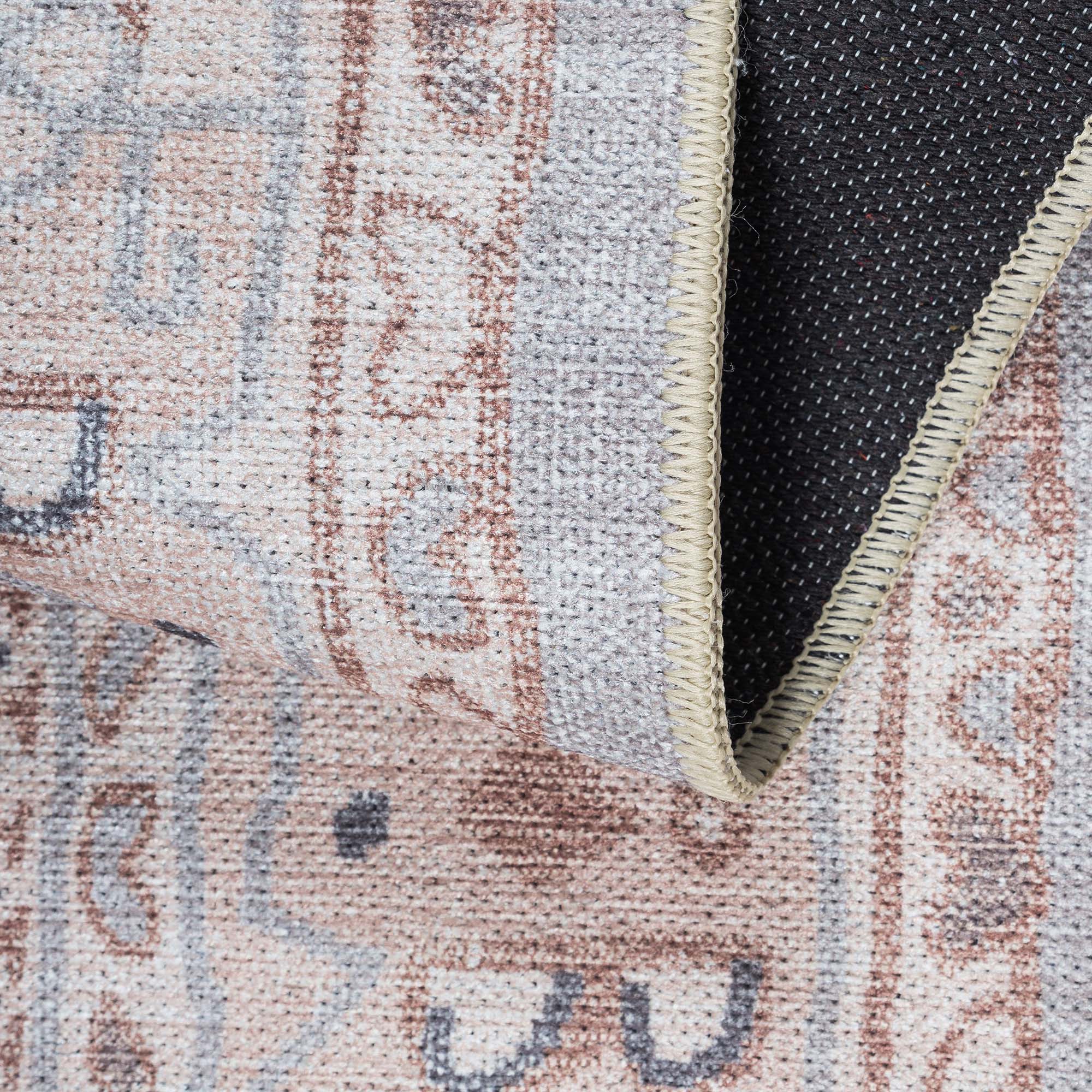 Atiya Neutral Earth Beige Vintage Turkish Rug