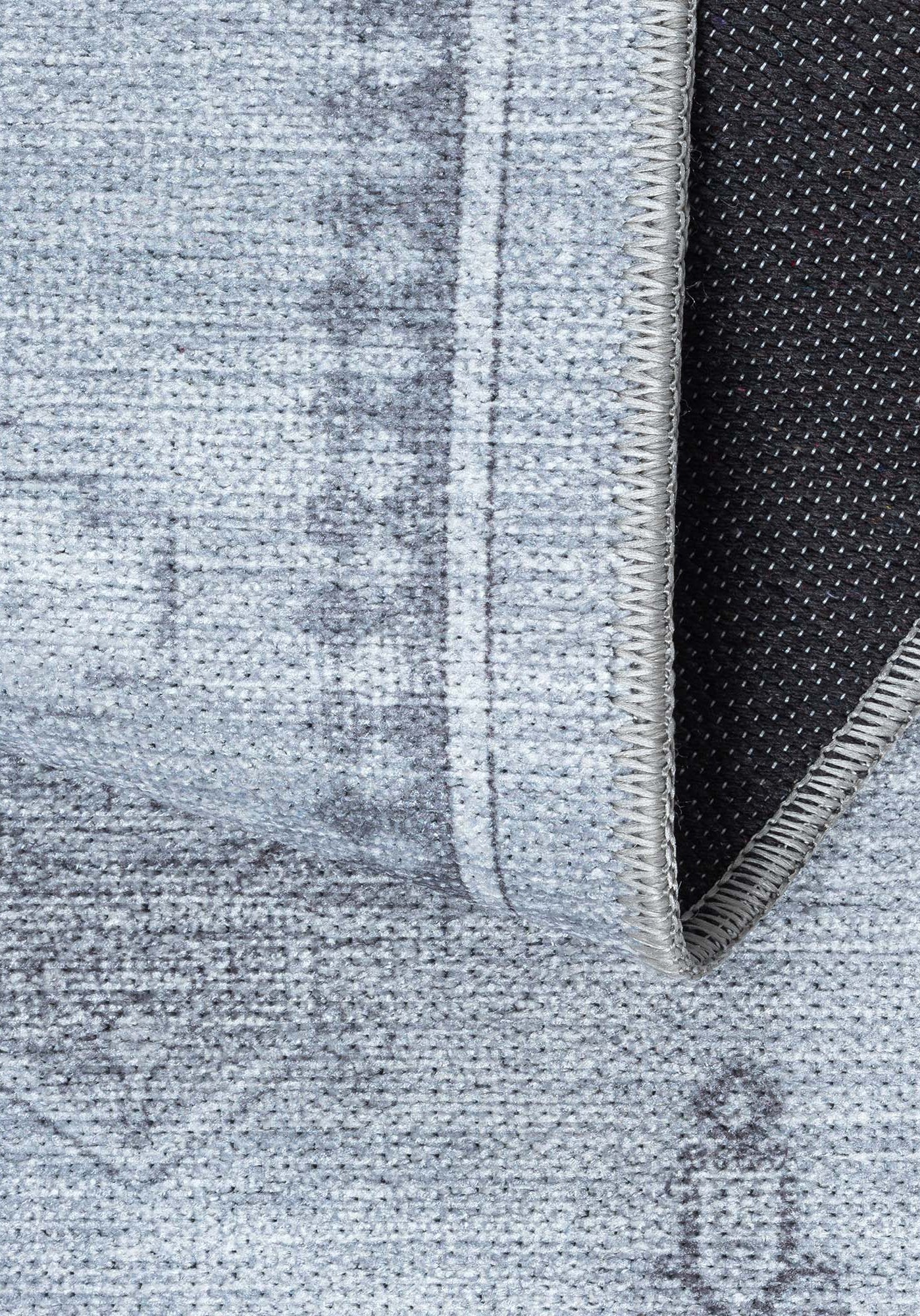 Ruba Neutral Silver Gray Antique Oushak Rug