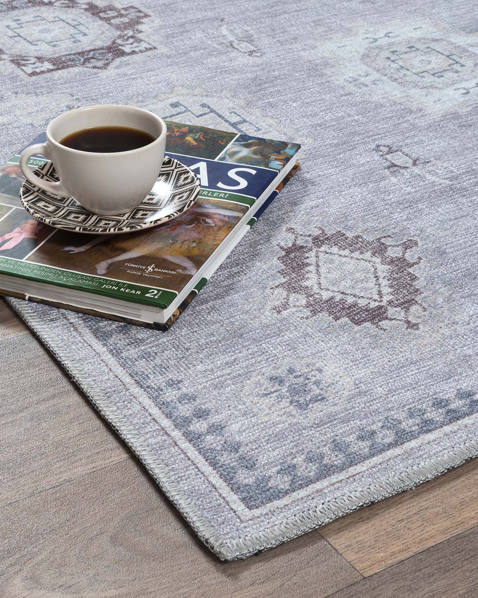 Amery Beige Pale Blush Brown Antique Oushak Rug