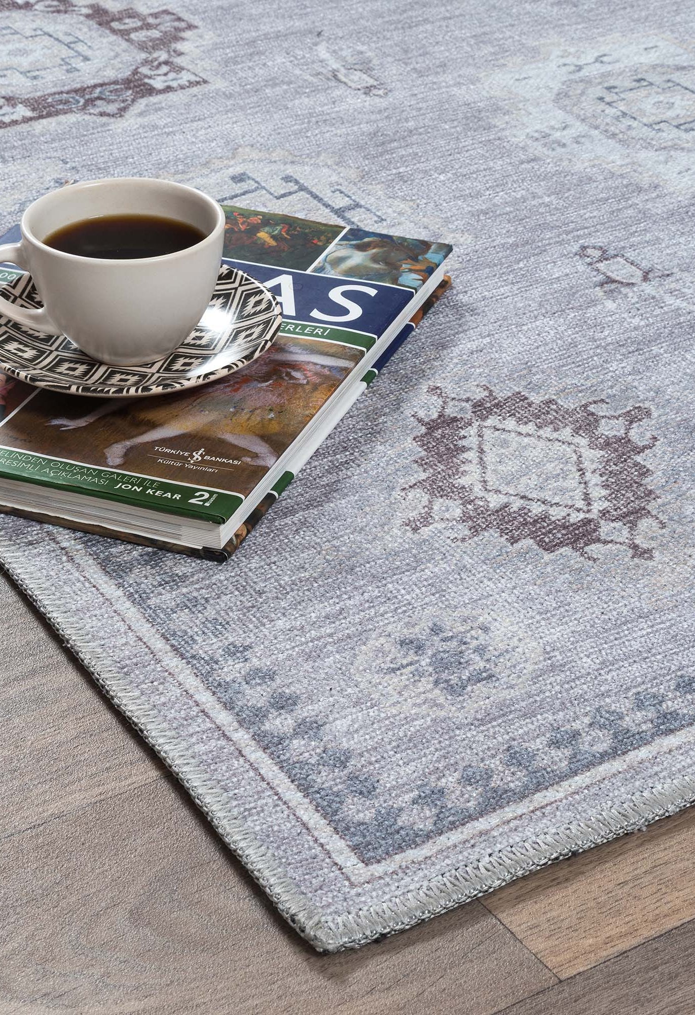 Amery Beige Pale Blush Brown Antique Oushak Rug