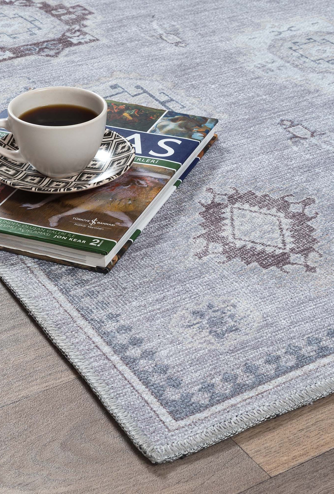 Amery Beige Pale Blush Brown Antique Oushak Rug