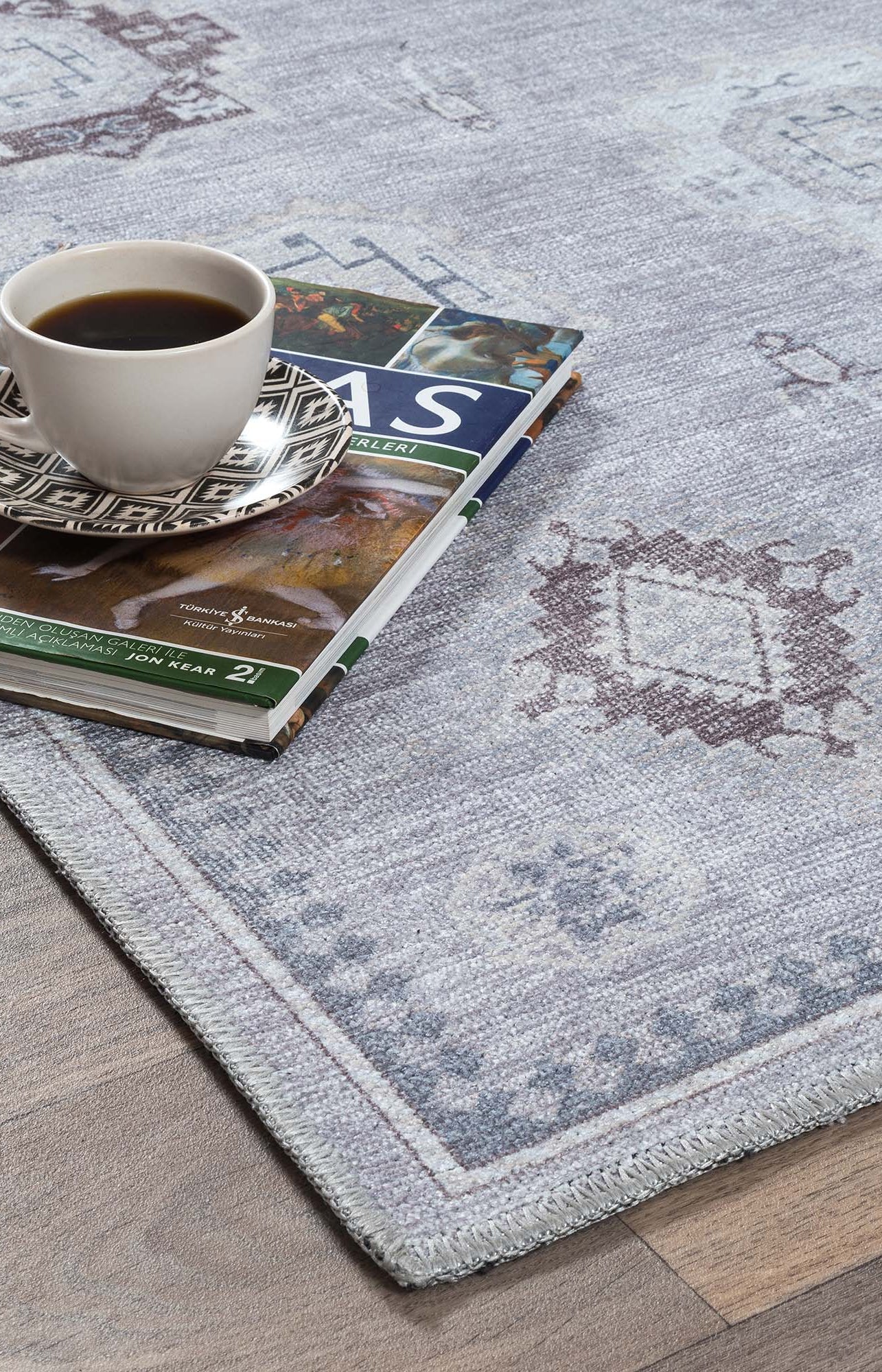 Amery Beige Pale Blush Brown Antique Oushak Rug