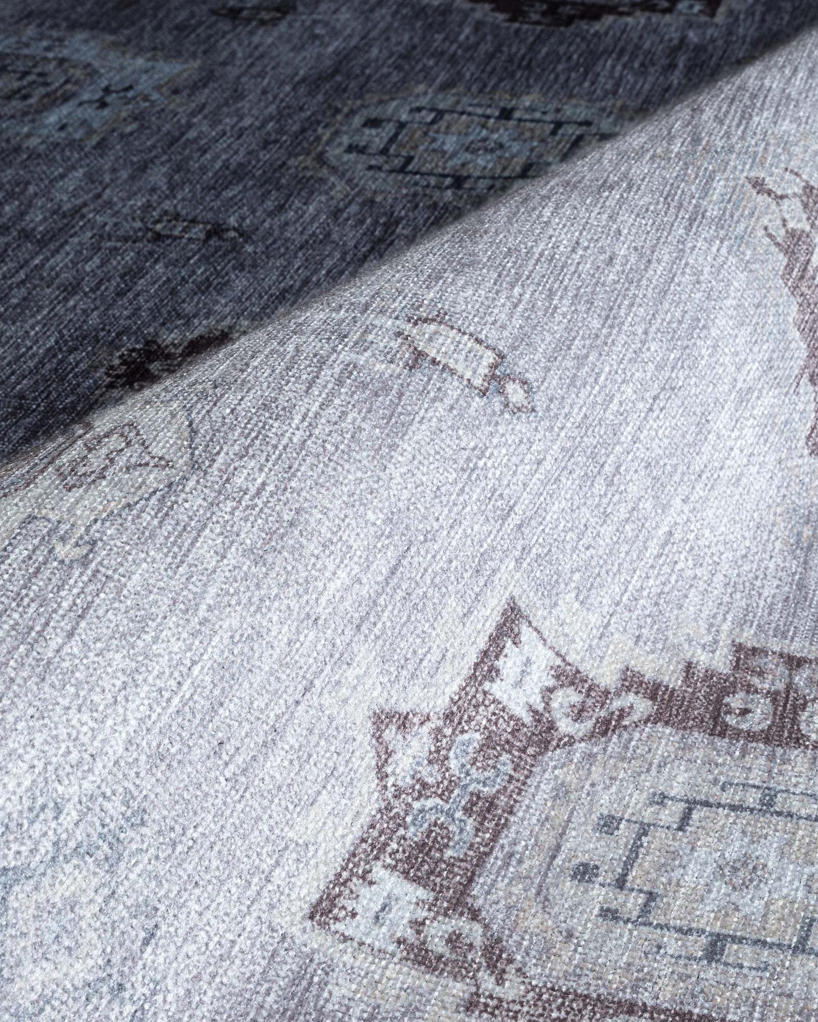 Amery Beige Pale Blush Brown Antique Oushak Rug