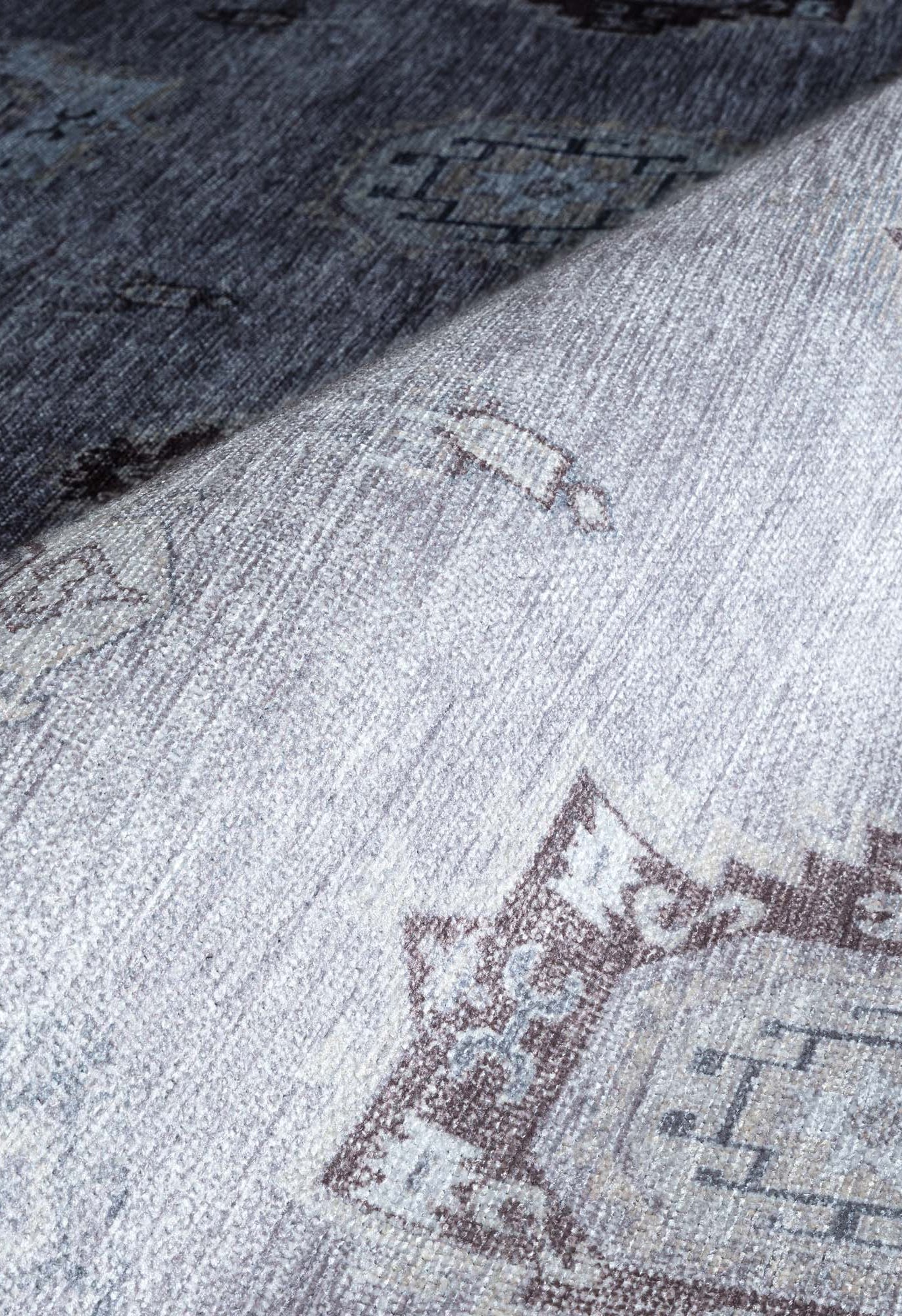 Amery Beige Pale Blush Brown Antique Oushak Rug