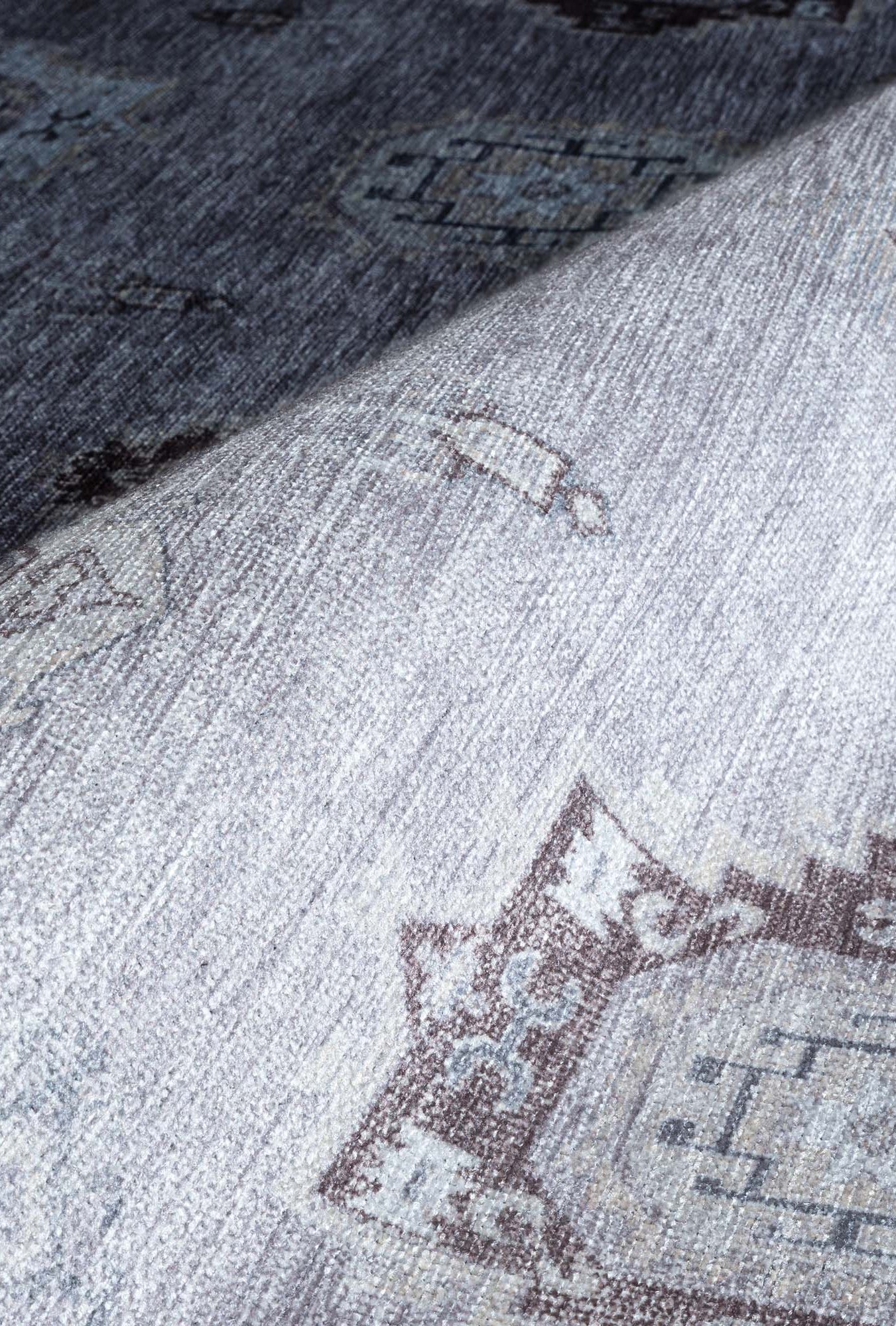 Amery Beige Pale Blush Brown Antique Oushak Rug