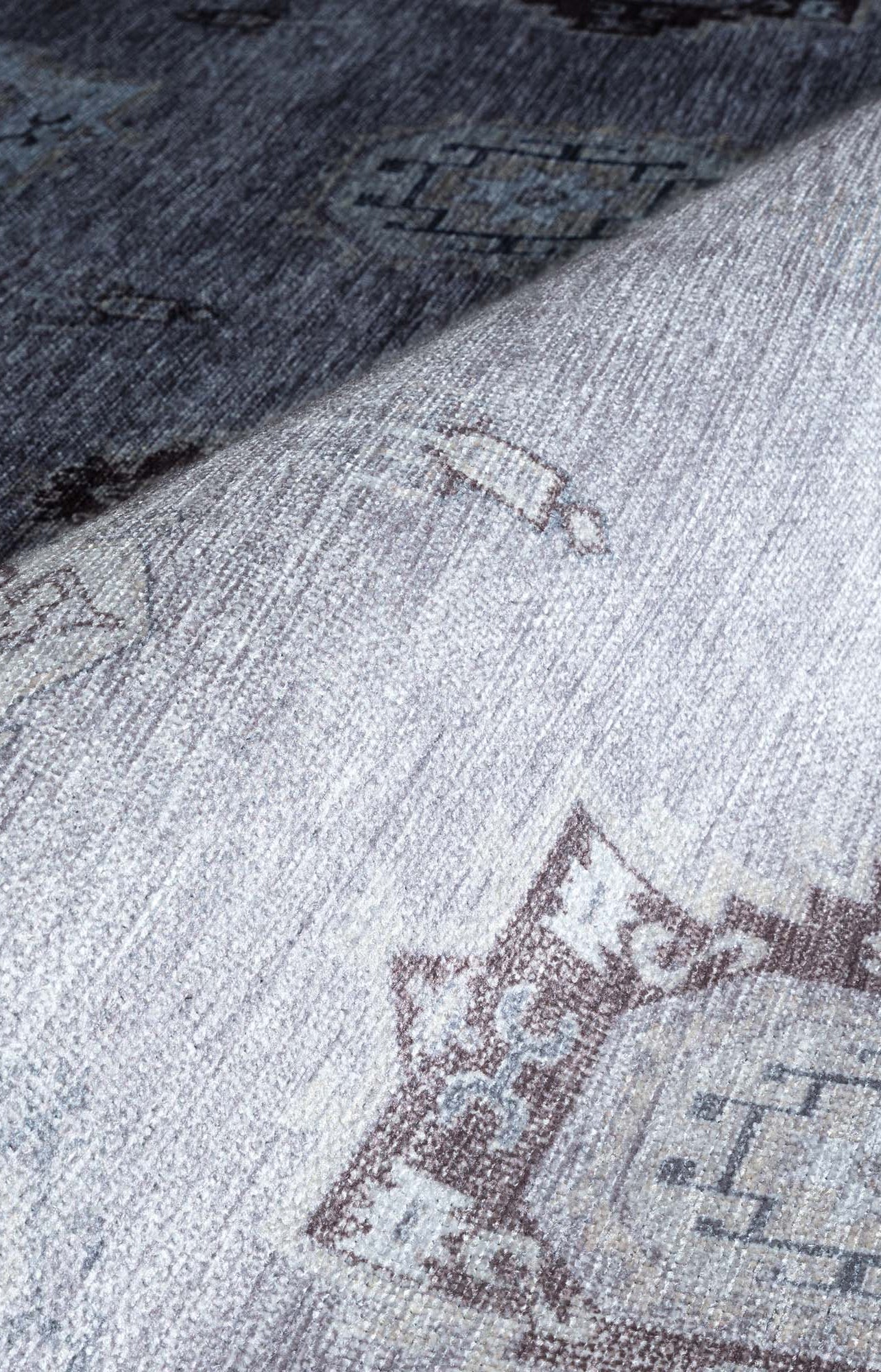 Amery Beige Pale Blush Brown Antique Oushak Rug