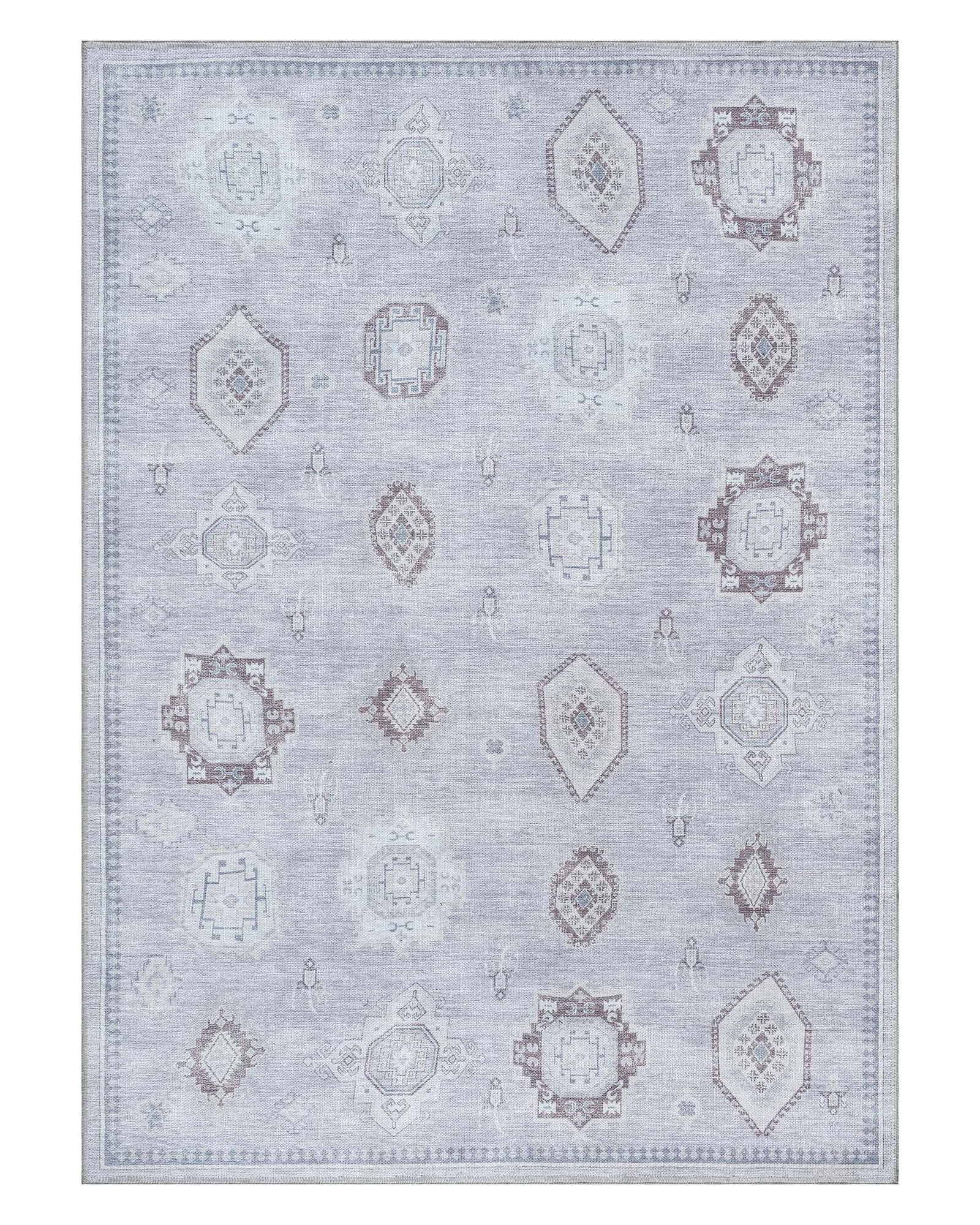 Amery Beige Pale Blush Brown Antique Oushak Rug